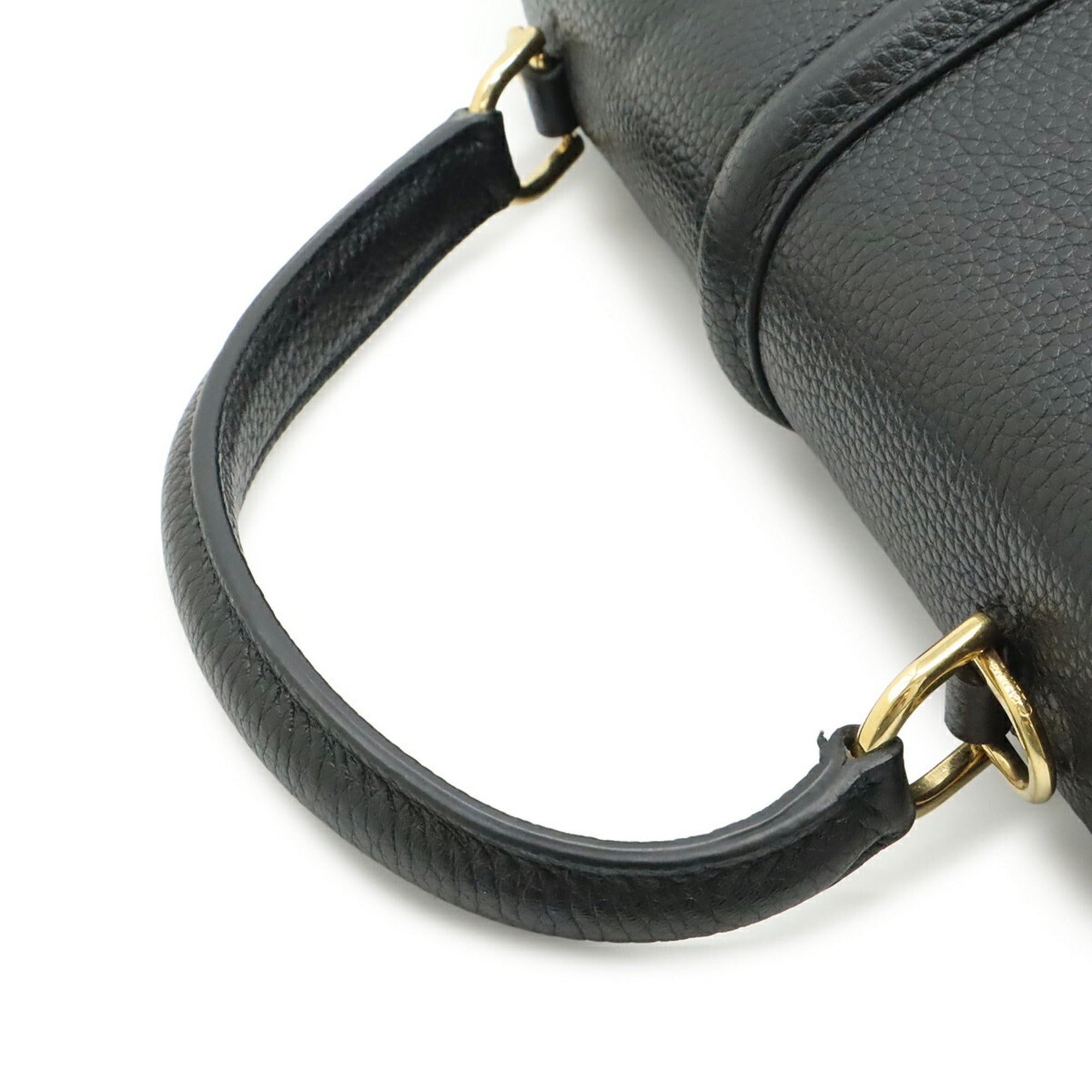 Celine Black Leather Handbag Shoulder Bag (Pre-Owned)
