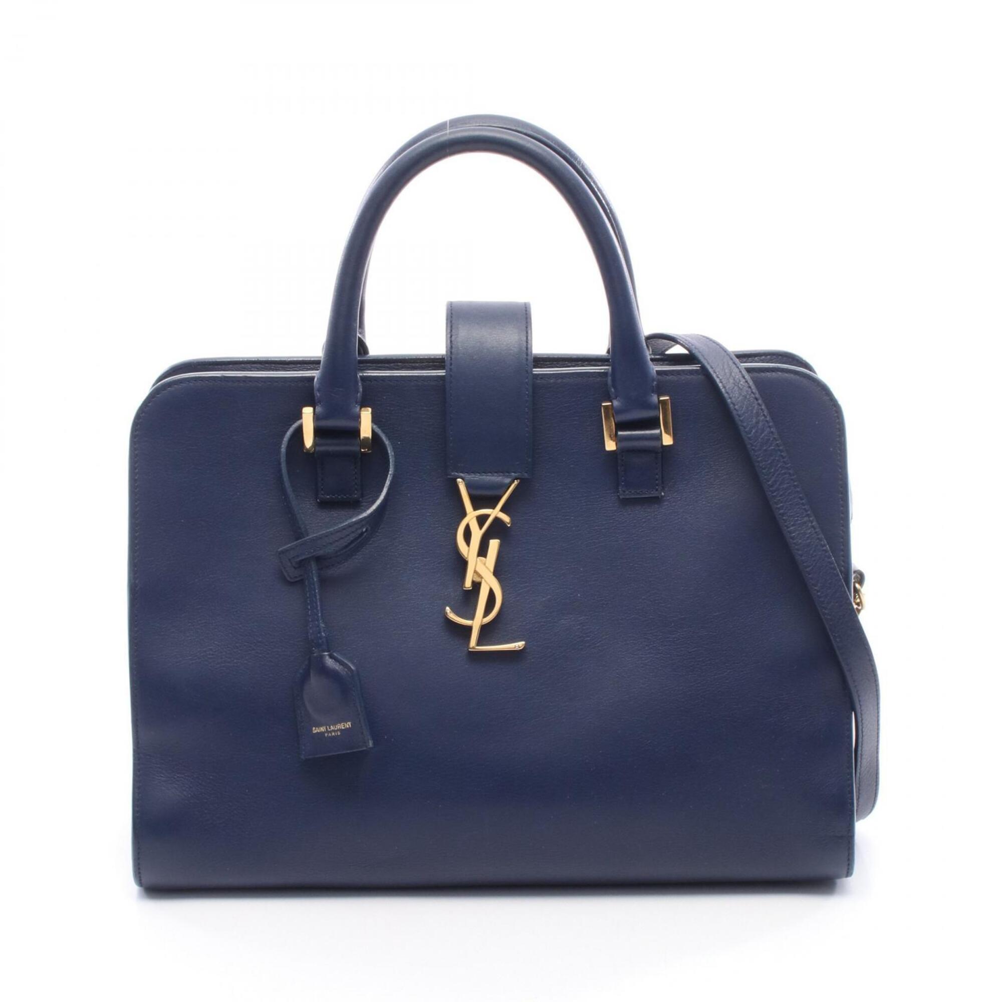 Saint Laurent Blue Leather Handbag (Pre-Owned)