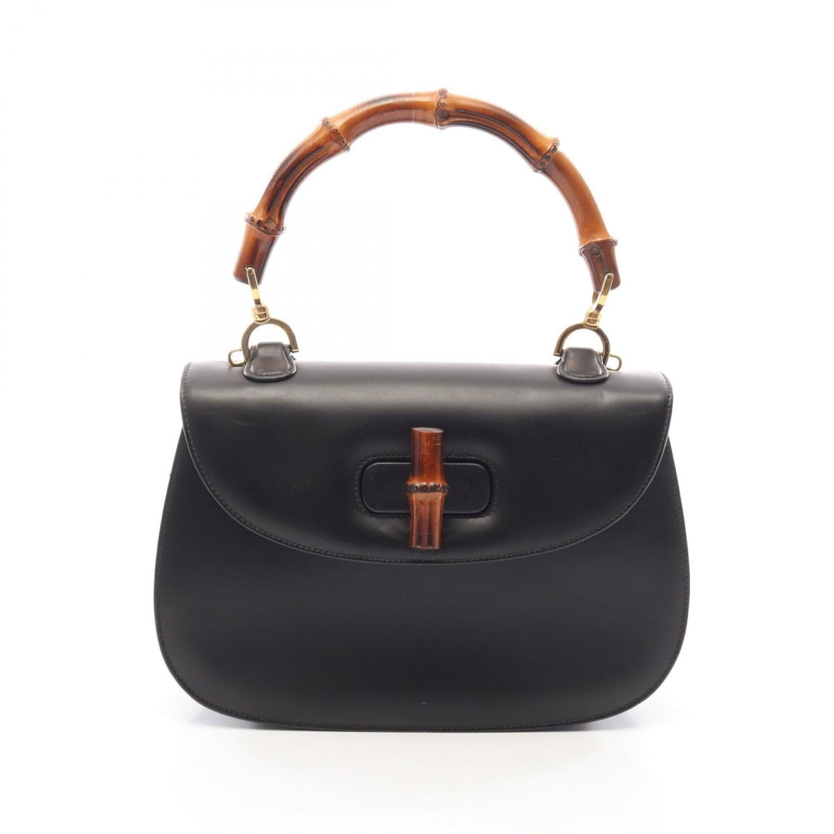 Gucci Black Leather Handbag (Pre-Owned)