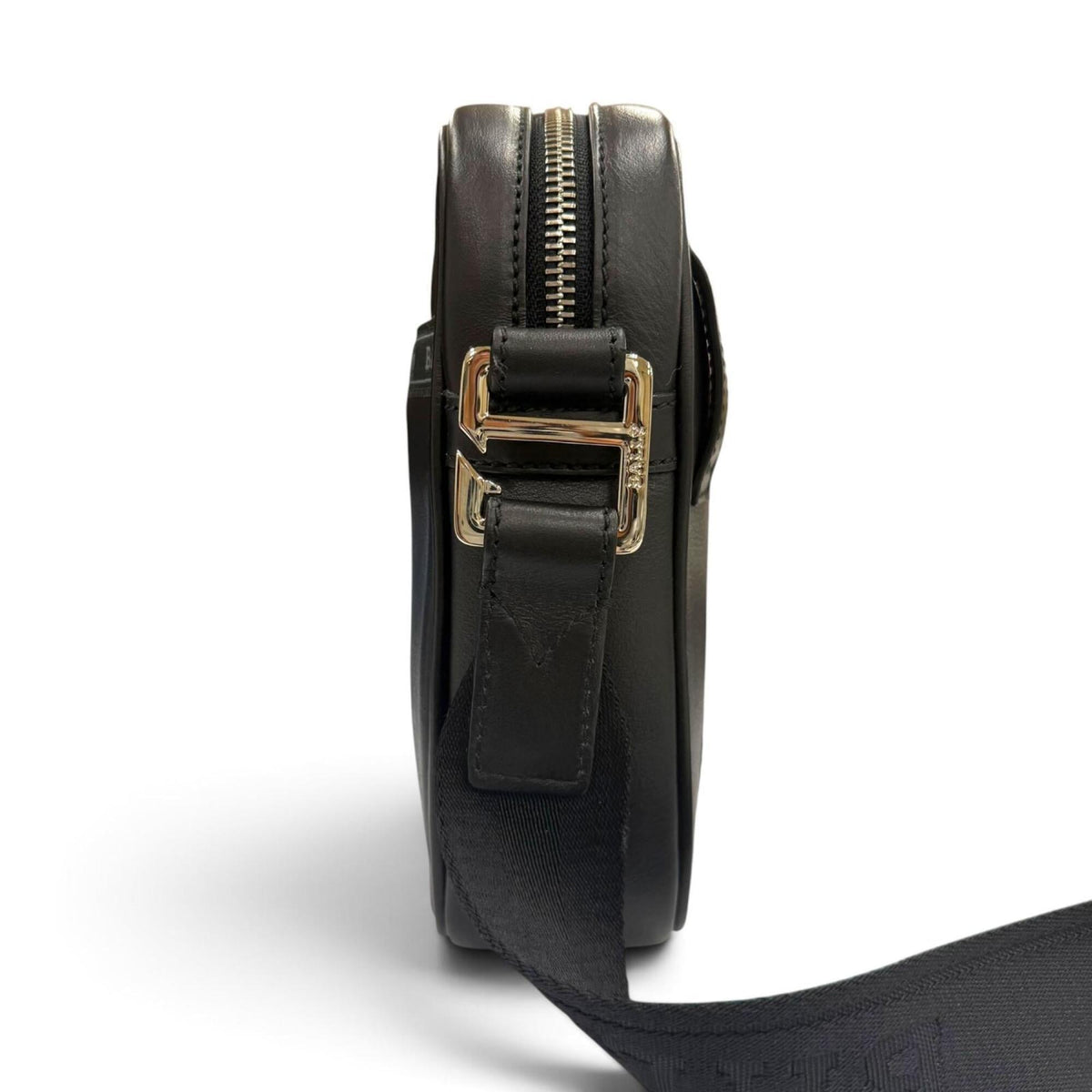 Bally Black Leather Crossbody Bag Shoulder Bag (Pre-Owned)