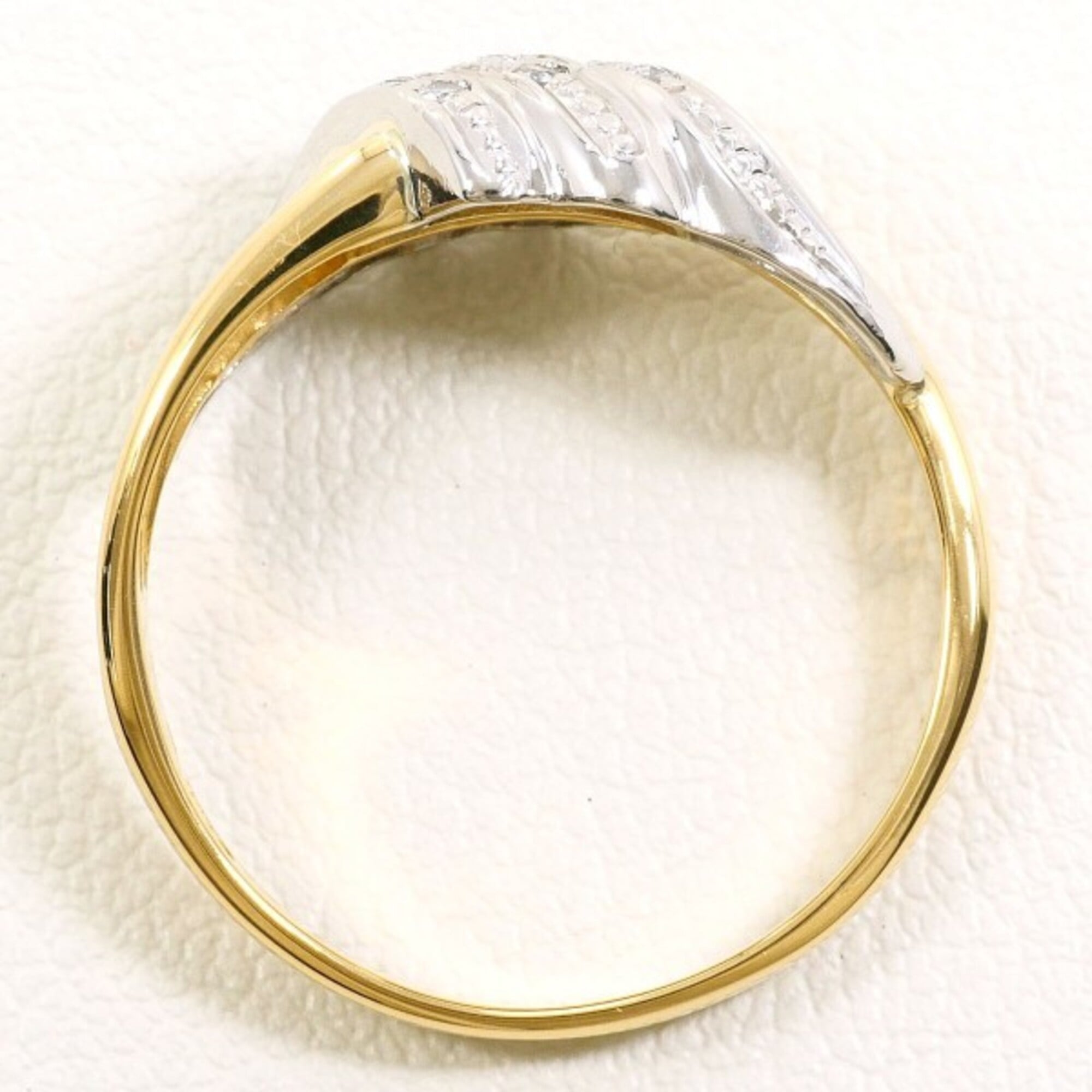 Unbranded Platinum Yellow Gold Yellow Gold (18K) Platinum 900 Band Ring (Pre-Owned)