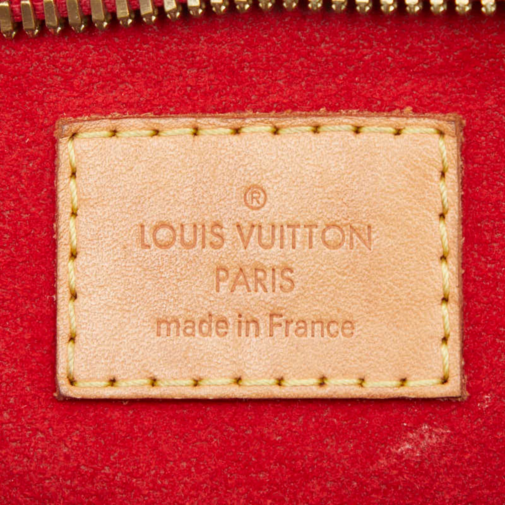 Louis Vuitton Cerise Monogram Red Brown Monogram Handbag Shoulder Bag (Pre-Owned)