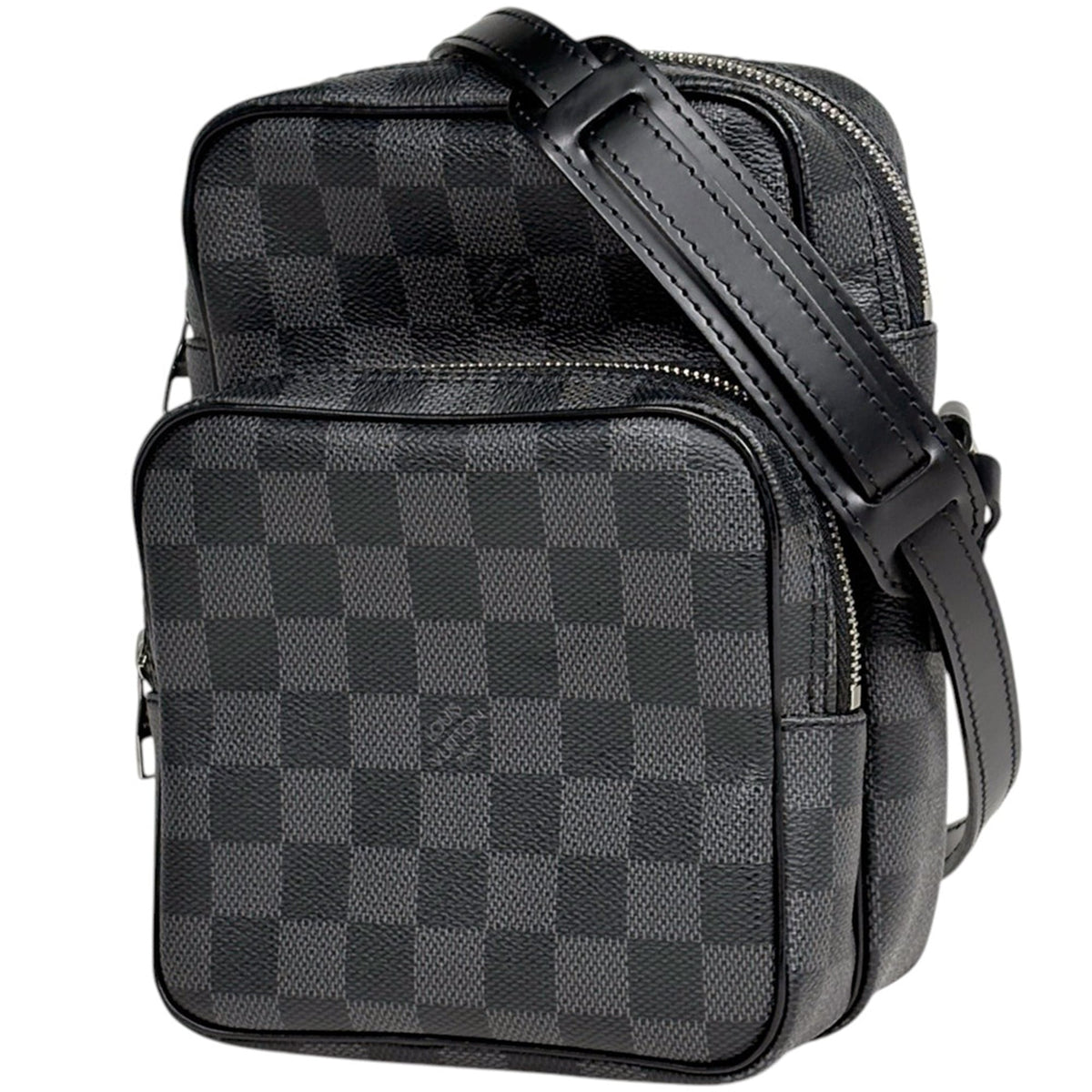 Louis Vuitton Black Noir Damier Graphite Shoulder Bag (Pre-Owned)
