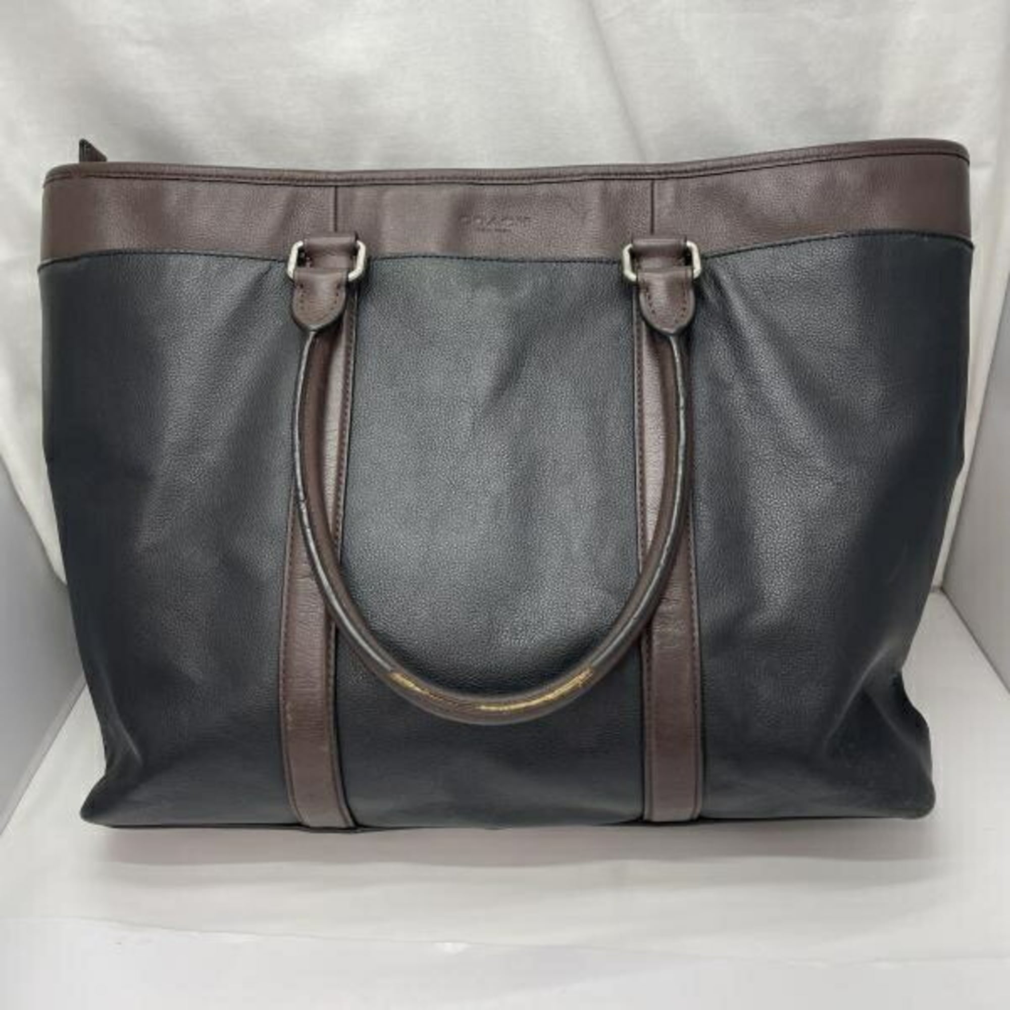 Coach Black Blue Brown Leather (Pre-Owned)
