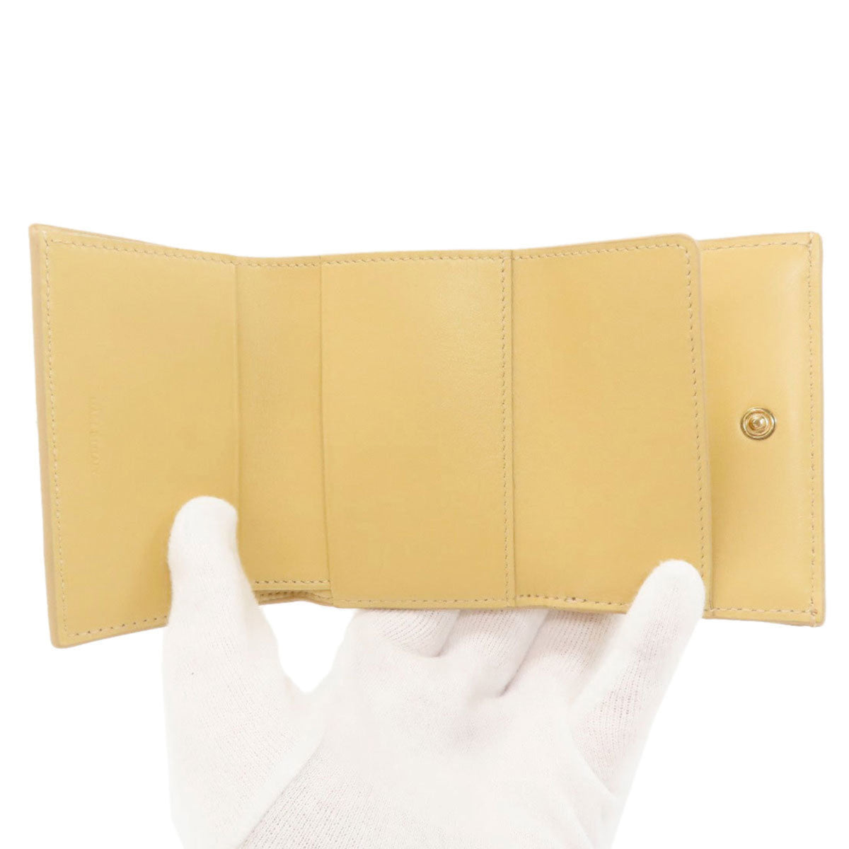 Celine Yellow Leather Wallet (Bi-Fold) (Pre-Owned)