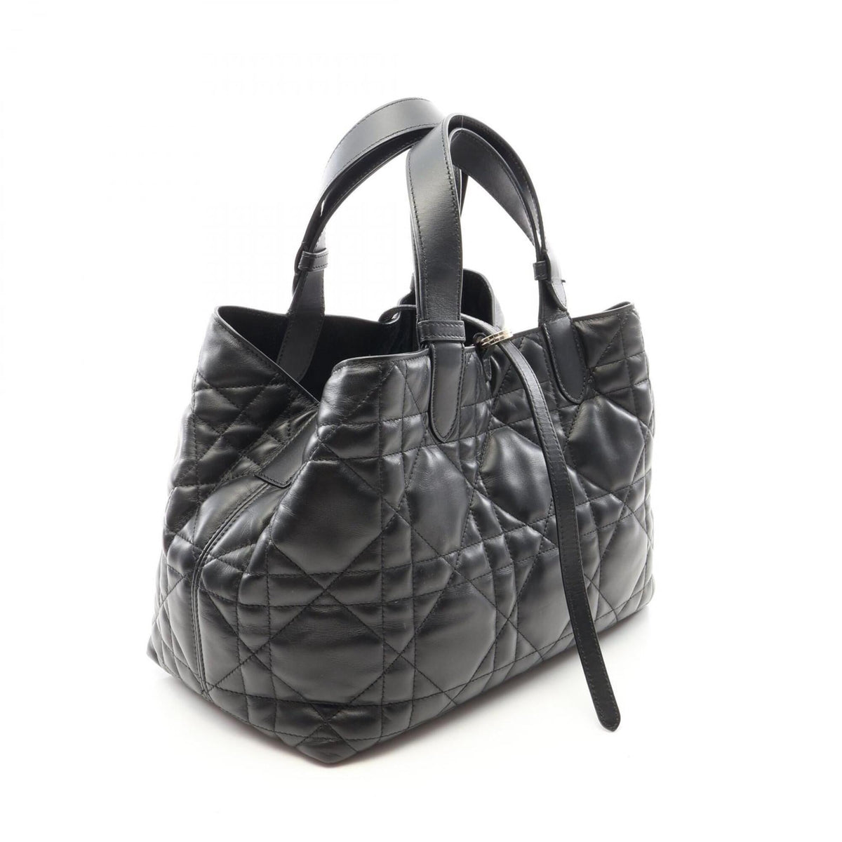 Christian Dior Black Leather Handbag Pouch (Pre-Owned)