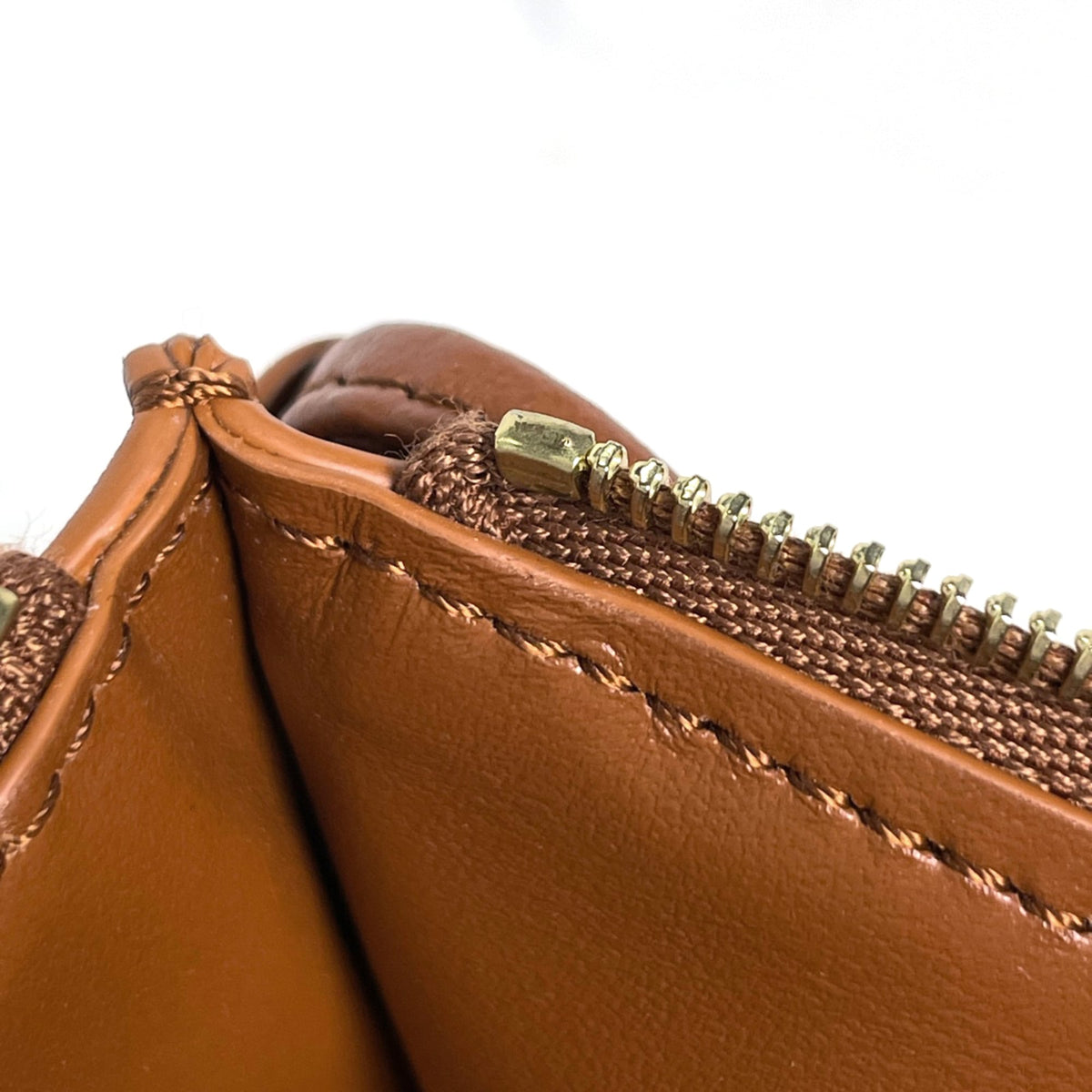 Celine Brown Leather Pouch Shoulder Bag (Pre-Owned)