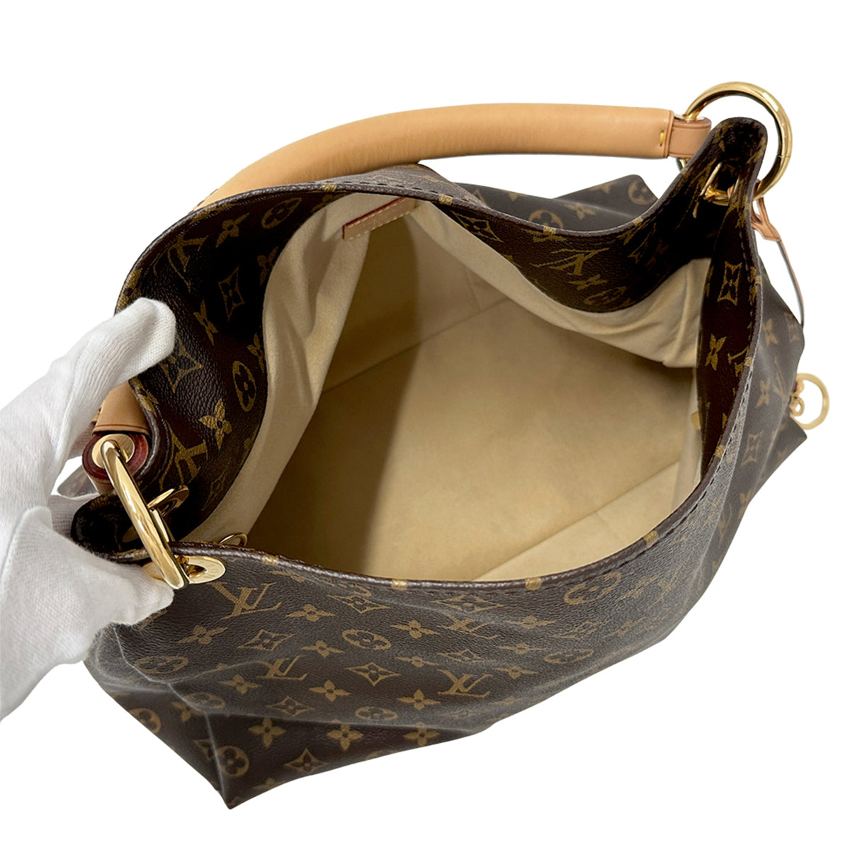Louis Vuitton Brown Monogram Canvas Handbag Shoulder Bag (Pre-Owned)