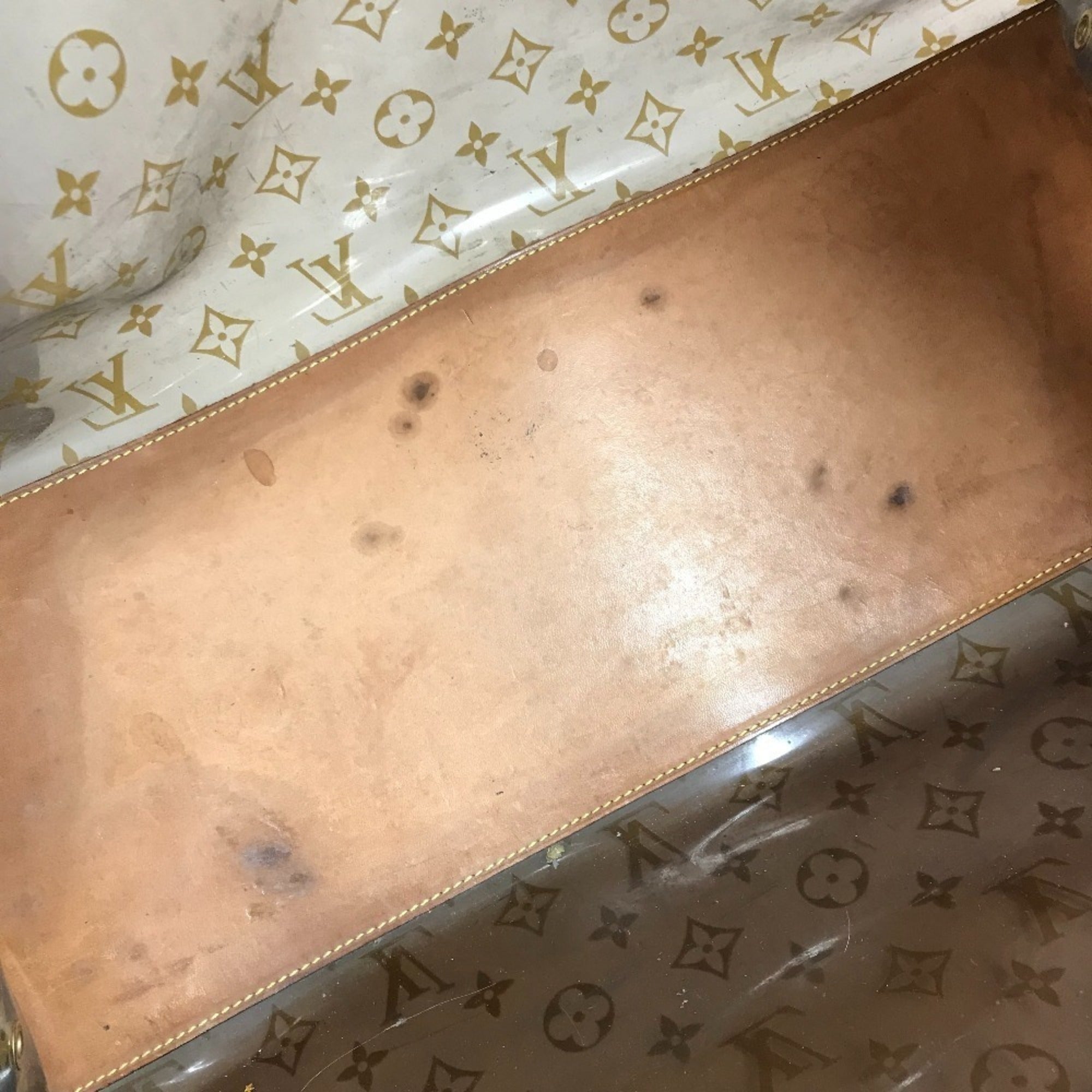 Louis Vuitton Brown Monogram Vinyl Monogram Handbag Pouch Shoulder Bag Tote Bag (Pre-Owned)