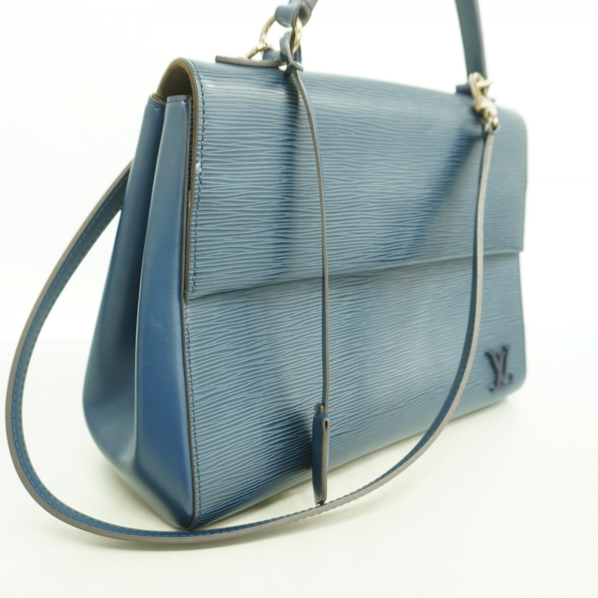 Louis Vuitton Navy Handbag (Pre-Owned)
