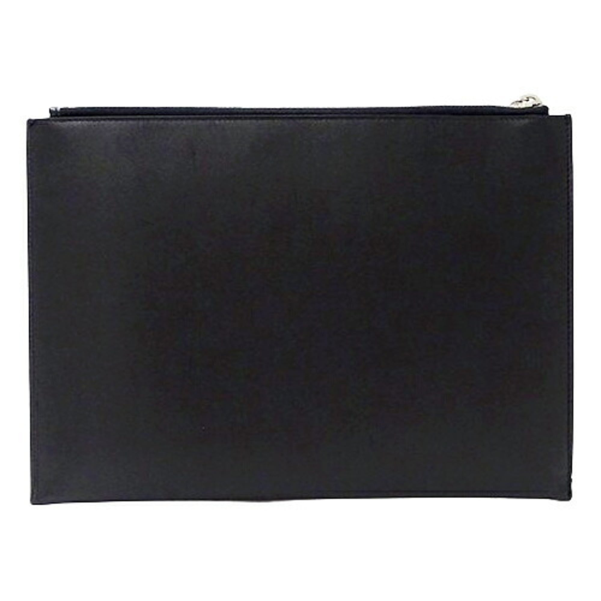 Saint Laurent Black Leather Clutch Bag (Pre-Owned)