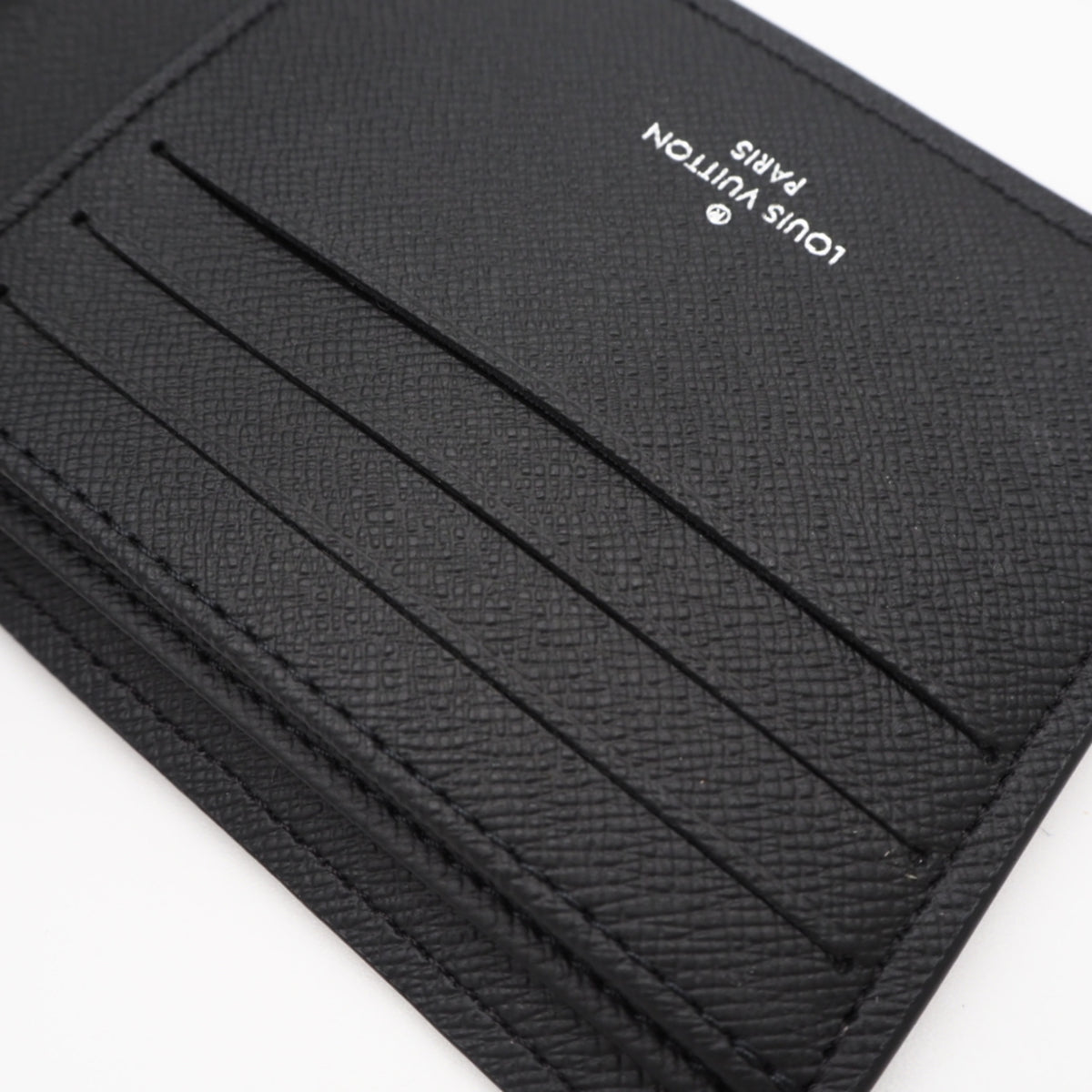 Louis Vuitton Monogram Eclipse Black Gray Coated Canvas Leather Wallet (Bi-Fold) (Pre-Owned)