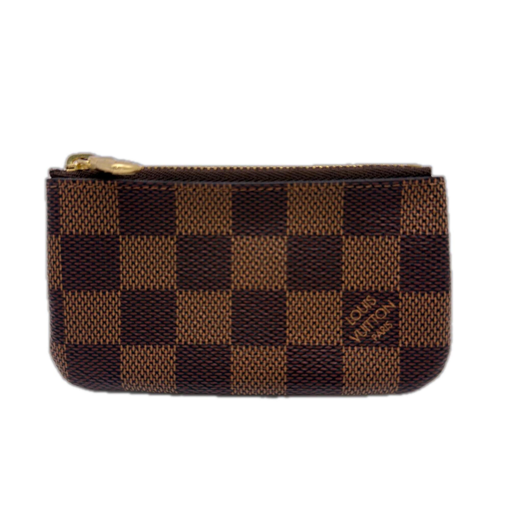 Louis Vuitton Damier Beige Brown Coated Canvas Leather Pochette (Pre-Owned)