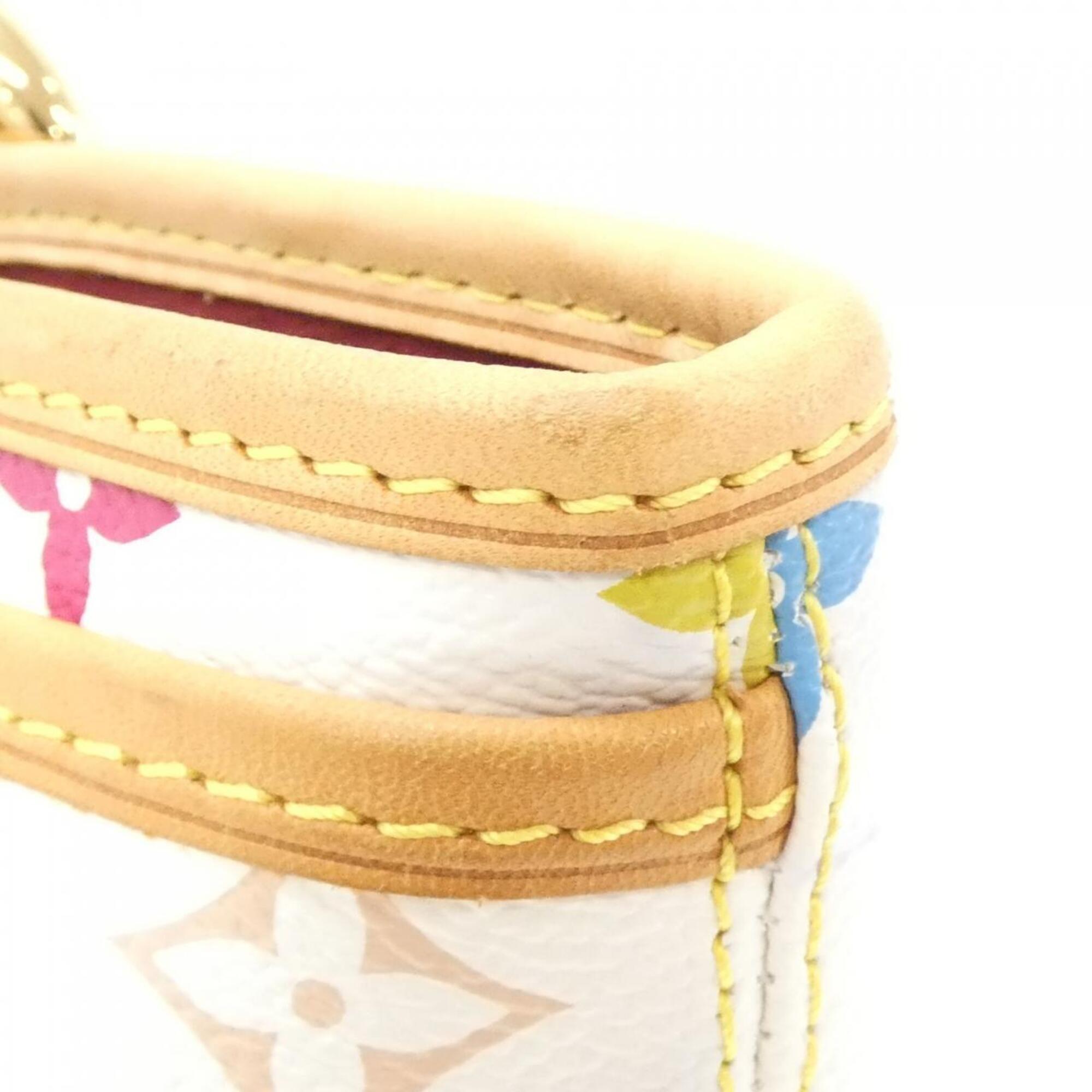 Louis Vuitton White Coated Canvas Handbag (Pre-Owned)