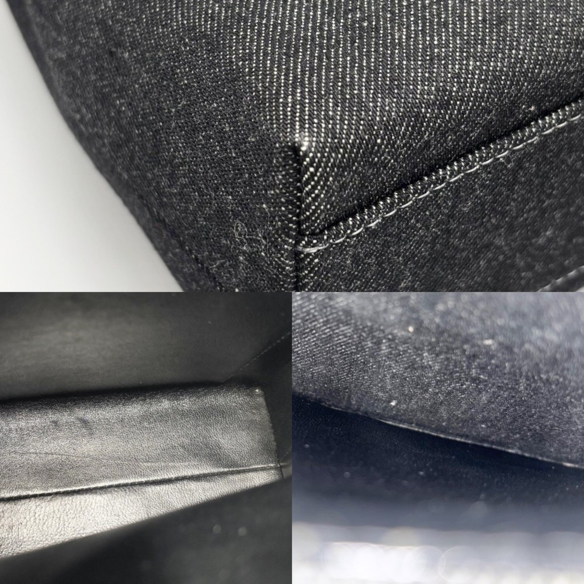 Chanel Black Denim Handbag (Pre-Owned)