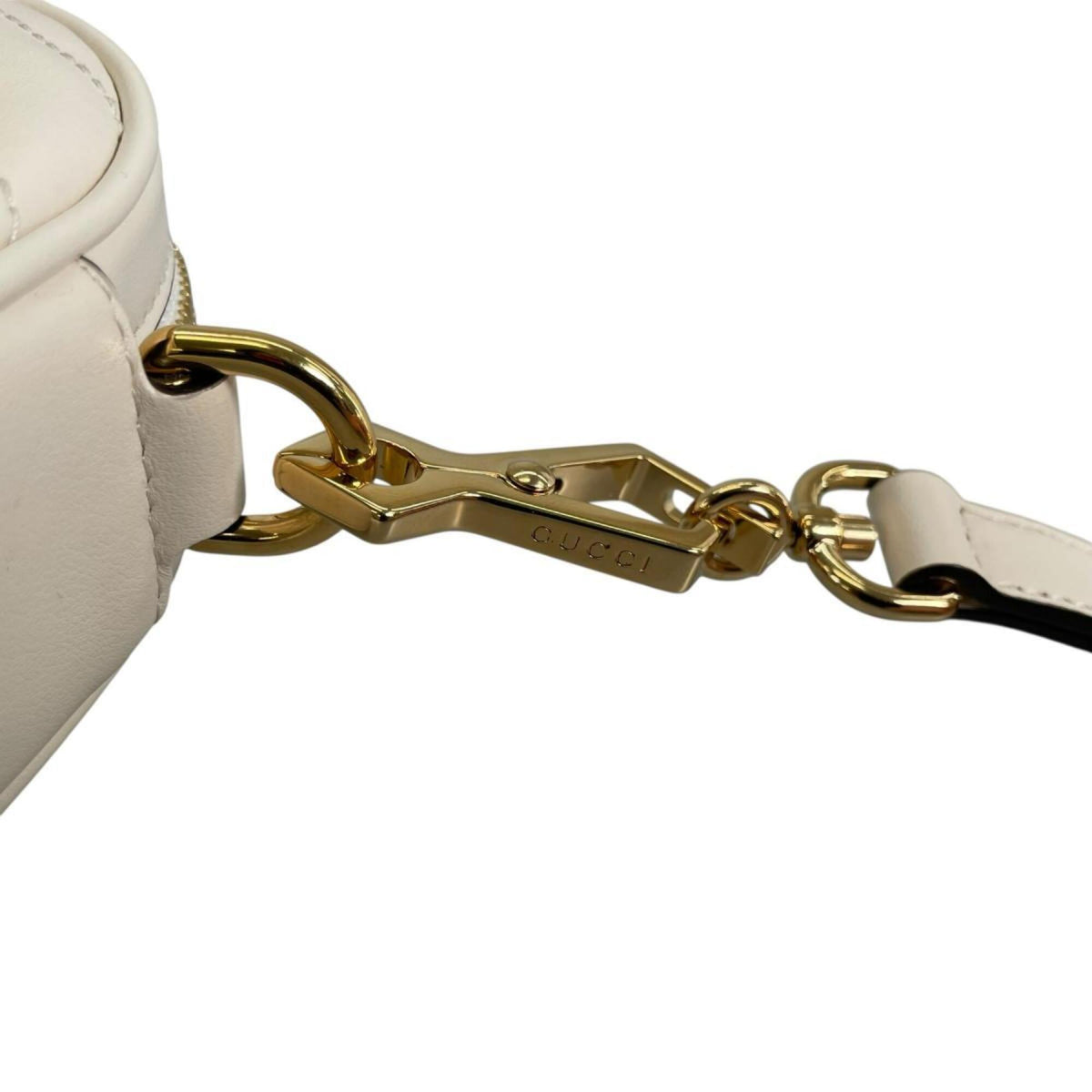 Gucci White Leather Shoulder Bag (Pre-Owned)