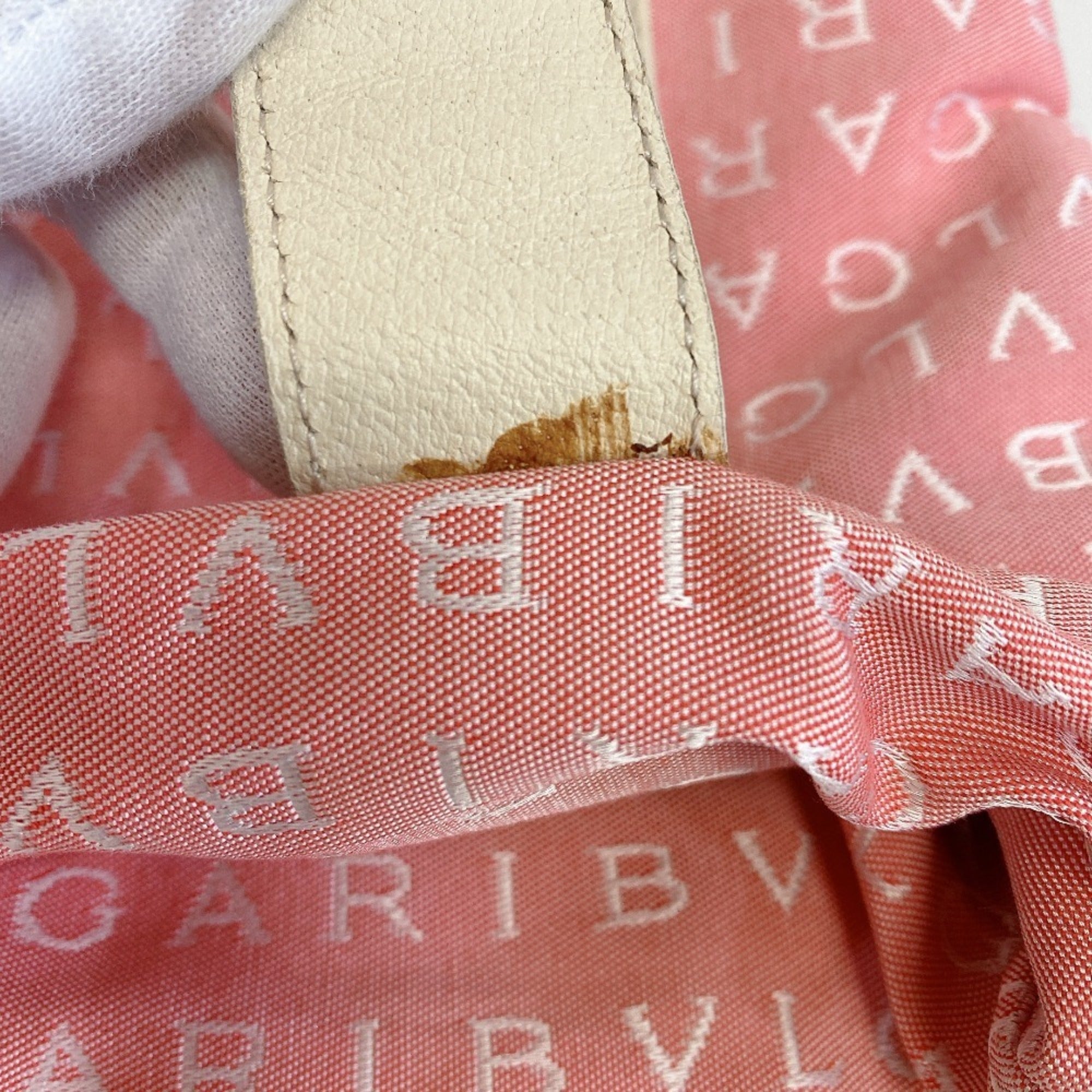 Bvlgari Pink Canvas Tote Bag (Pre-Owned)