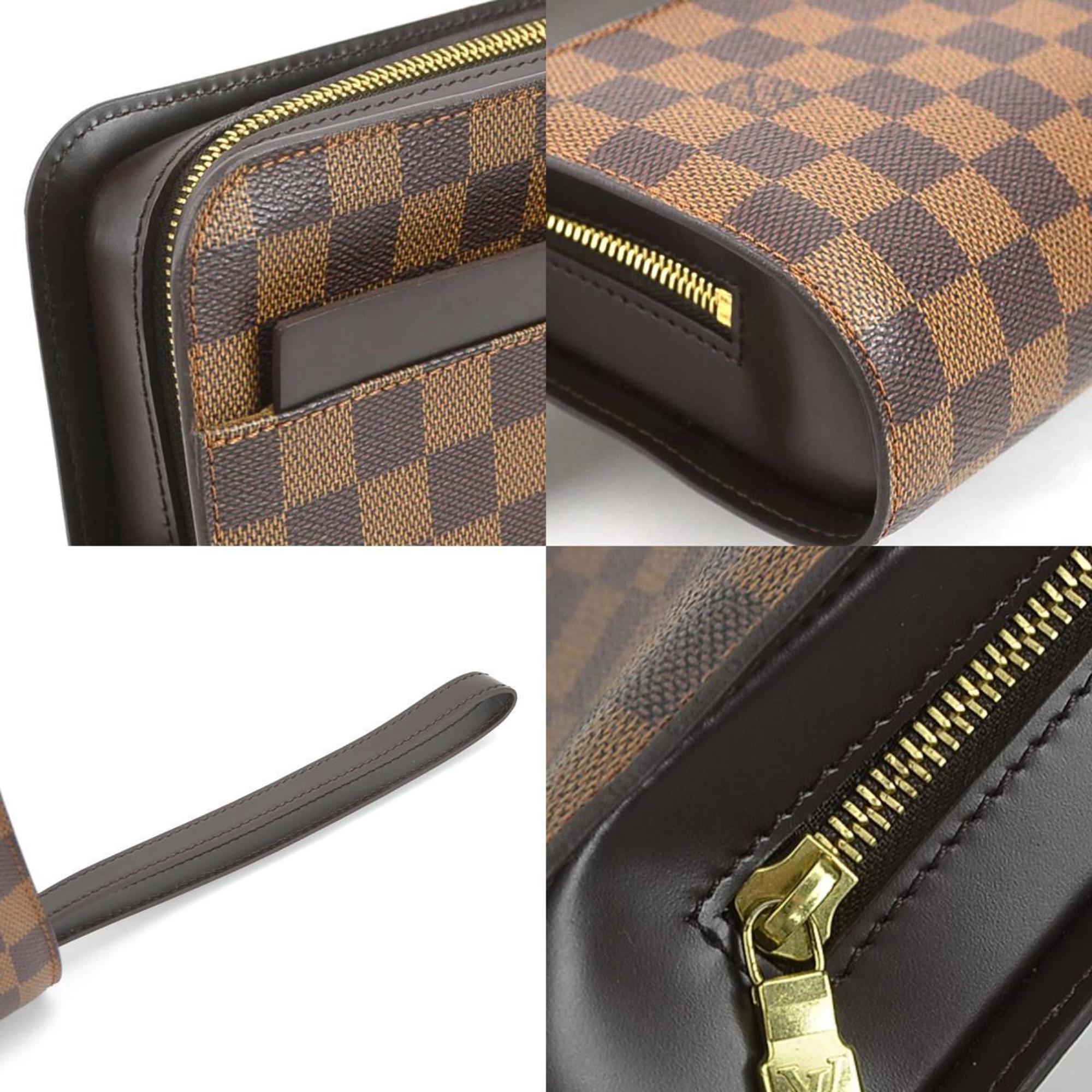 Louis Vuitton Damier Canvas Ebene Galle Damier Canvas Clutch Bag (Pre-Owned)