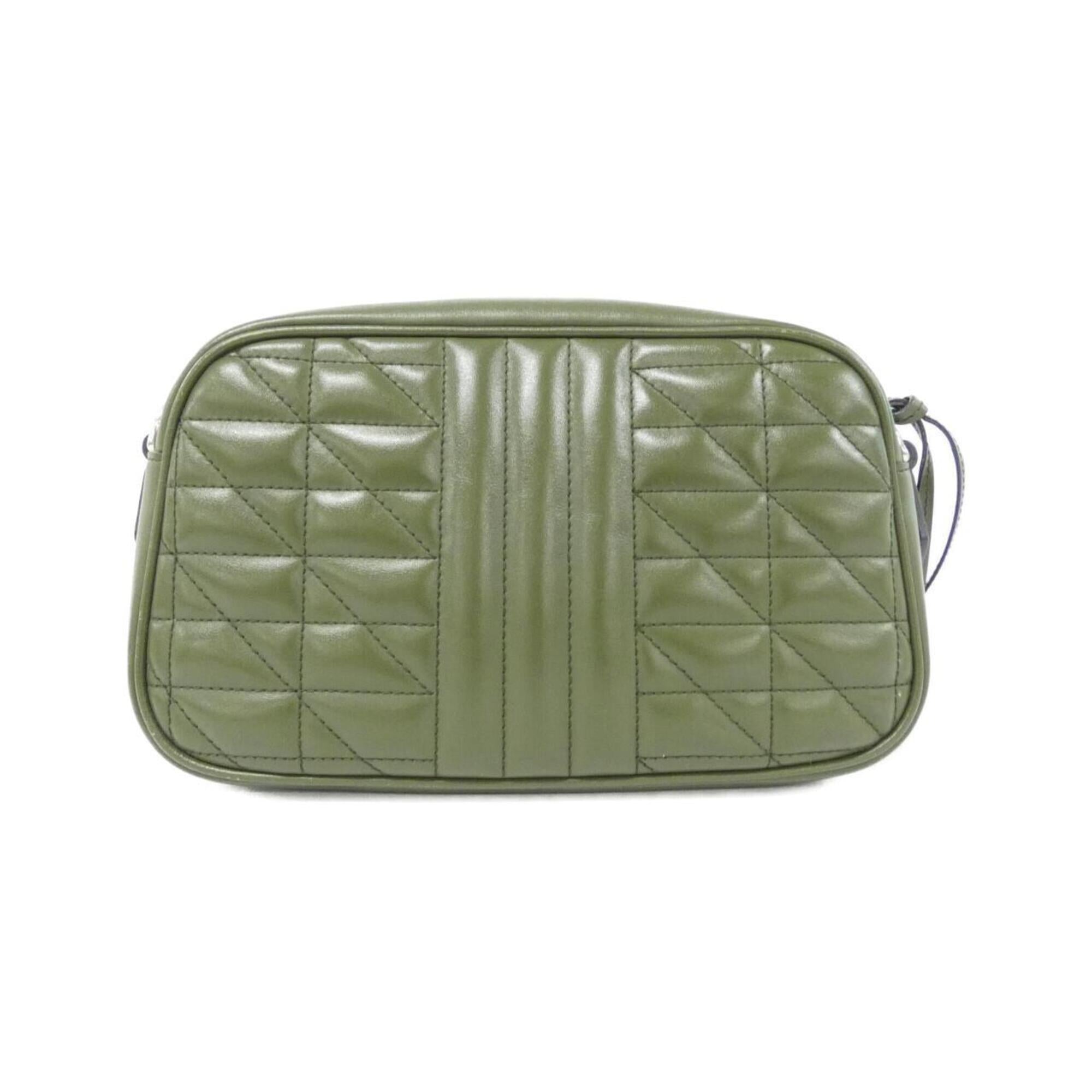 Gucci Green Leather Shoulder Bag (Pre-Owned)