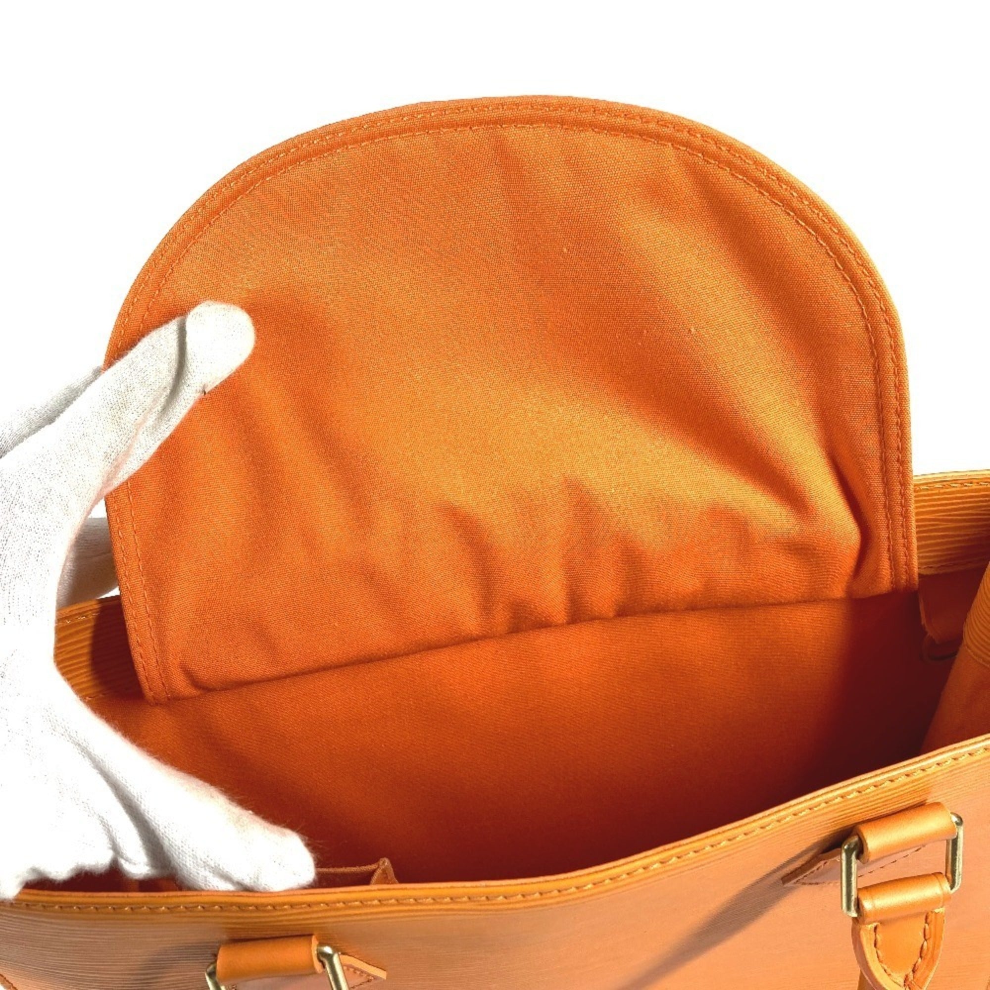 Louis Vuitton Galle Orange Epi Leather Handbag Tote Bag (Pre-Owned)