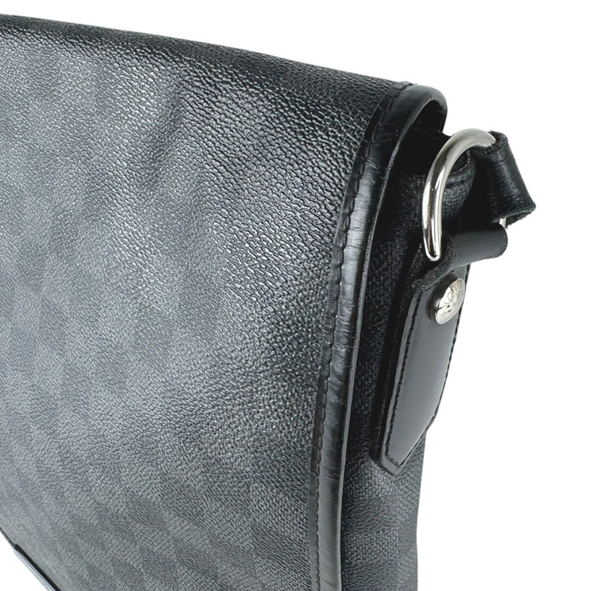 Louis Vuitton Black Damier Graphite Damier Graphite Shoulder Bag (Pre-Owned)