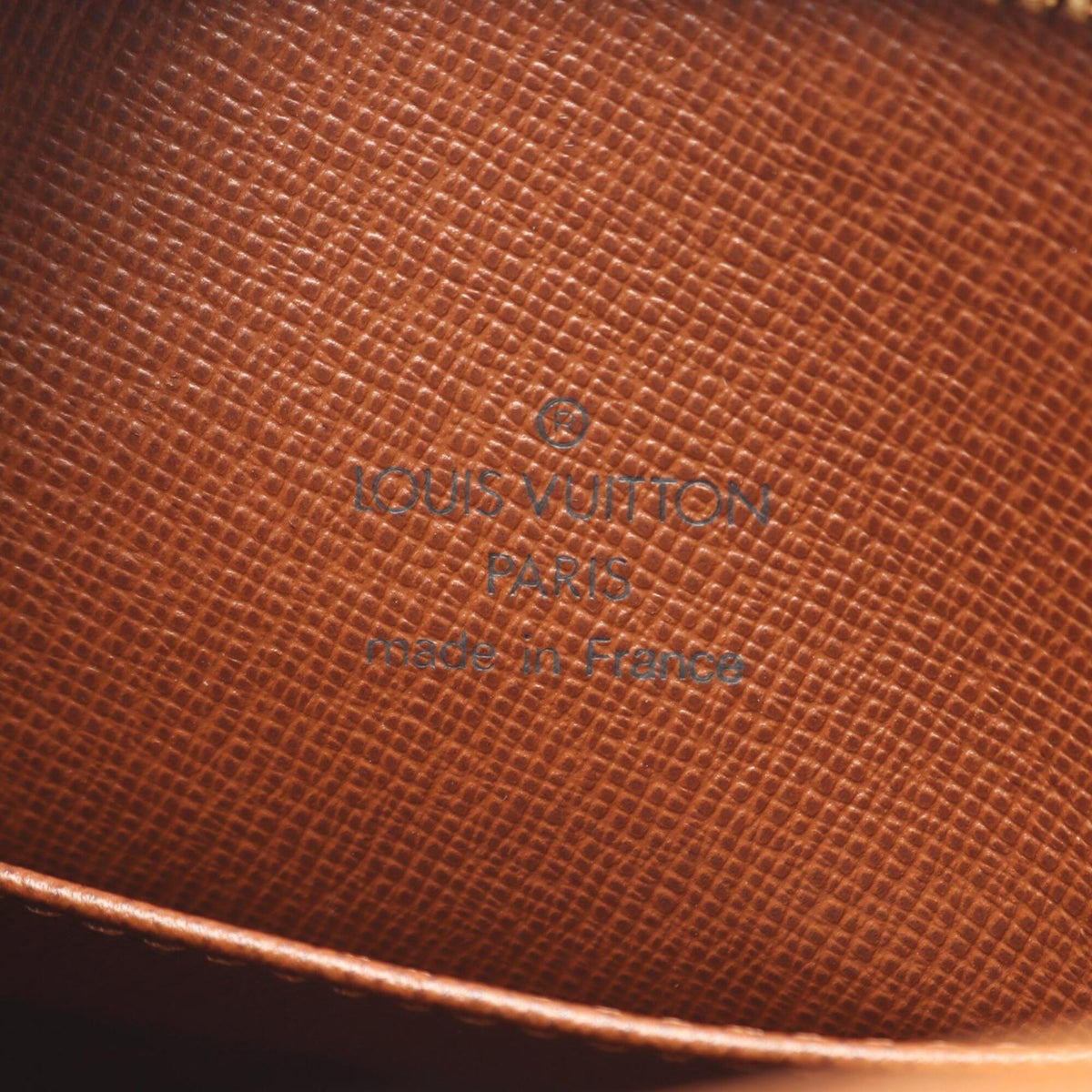 Louis Vuitton Brown Coated Canvas Leather Handbag Shoulder Bag (Pre-Owned)