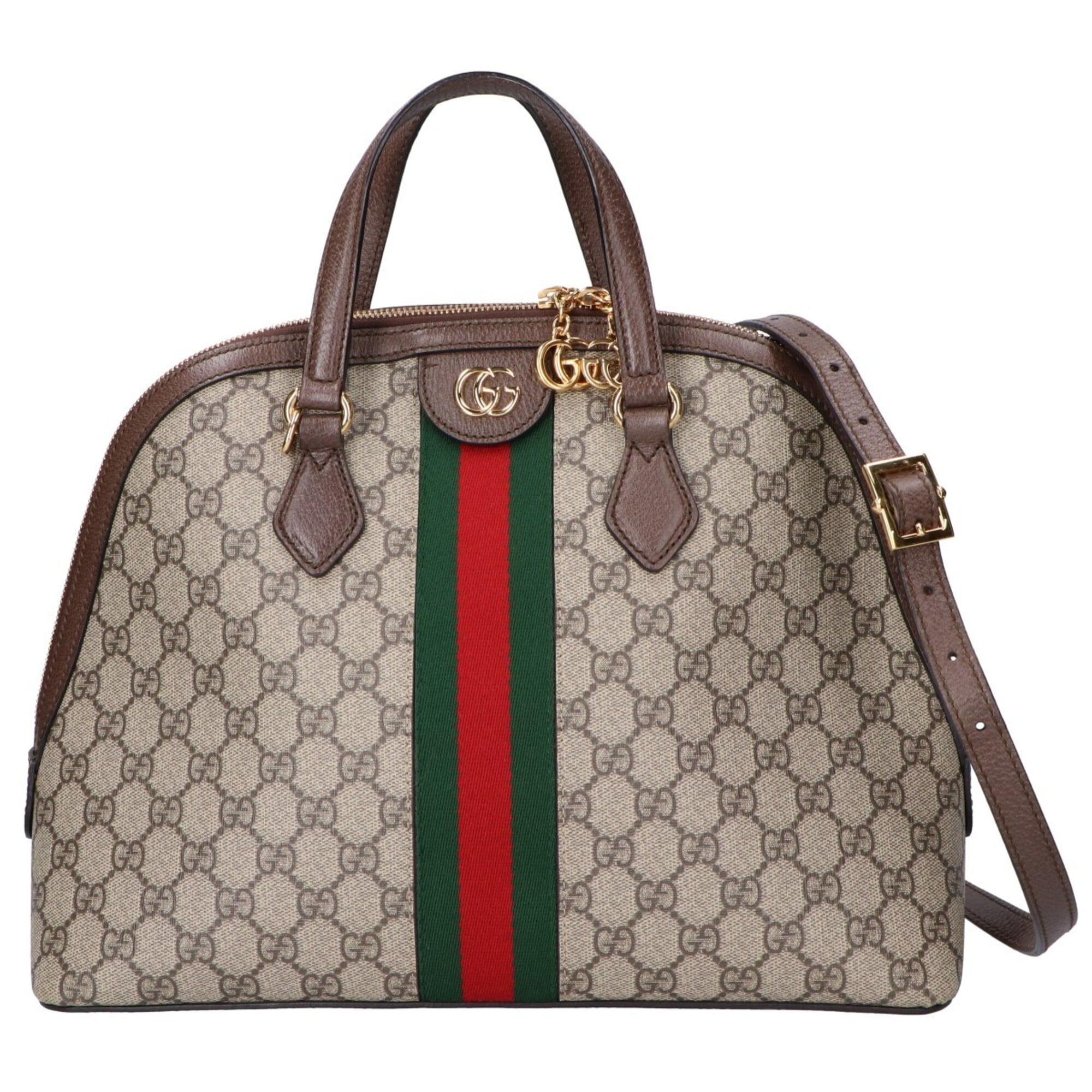 Gucci Dark Brown Pvc Handbag Shoulder Bag (Pre-Owned)