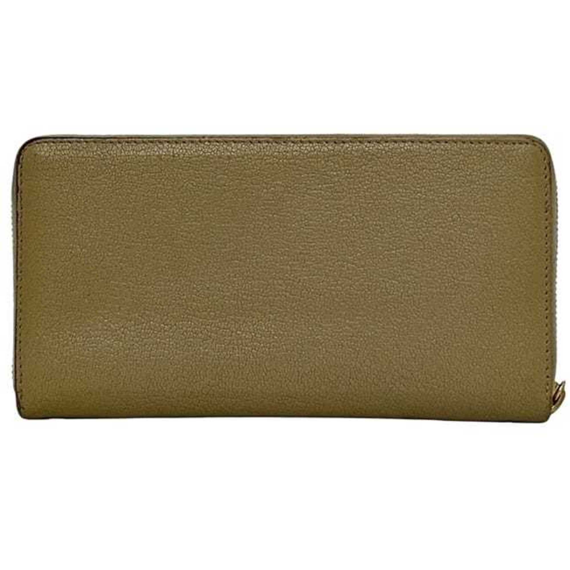 Balenciaga Beige Leather Long Wallet (Bi-Fold) (Pre-Owned)