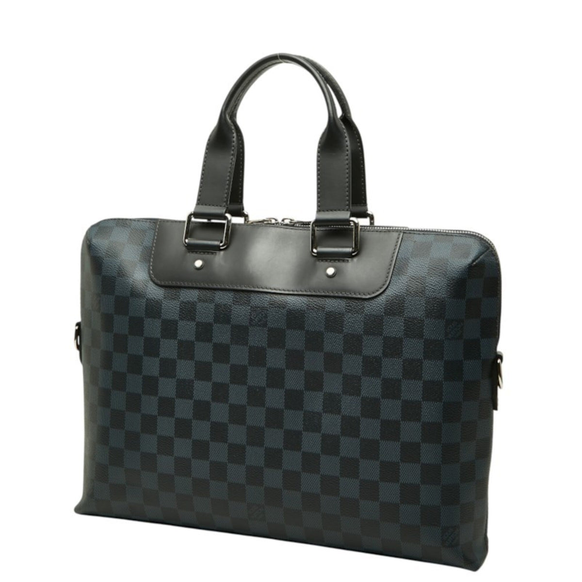 Louis Vuitton Navy Black Pvc Leather (Pre-Owned)