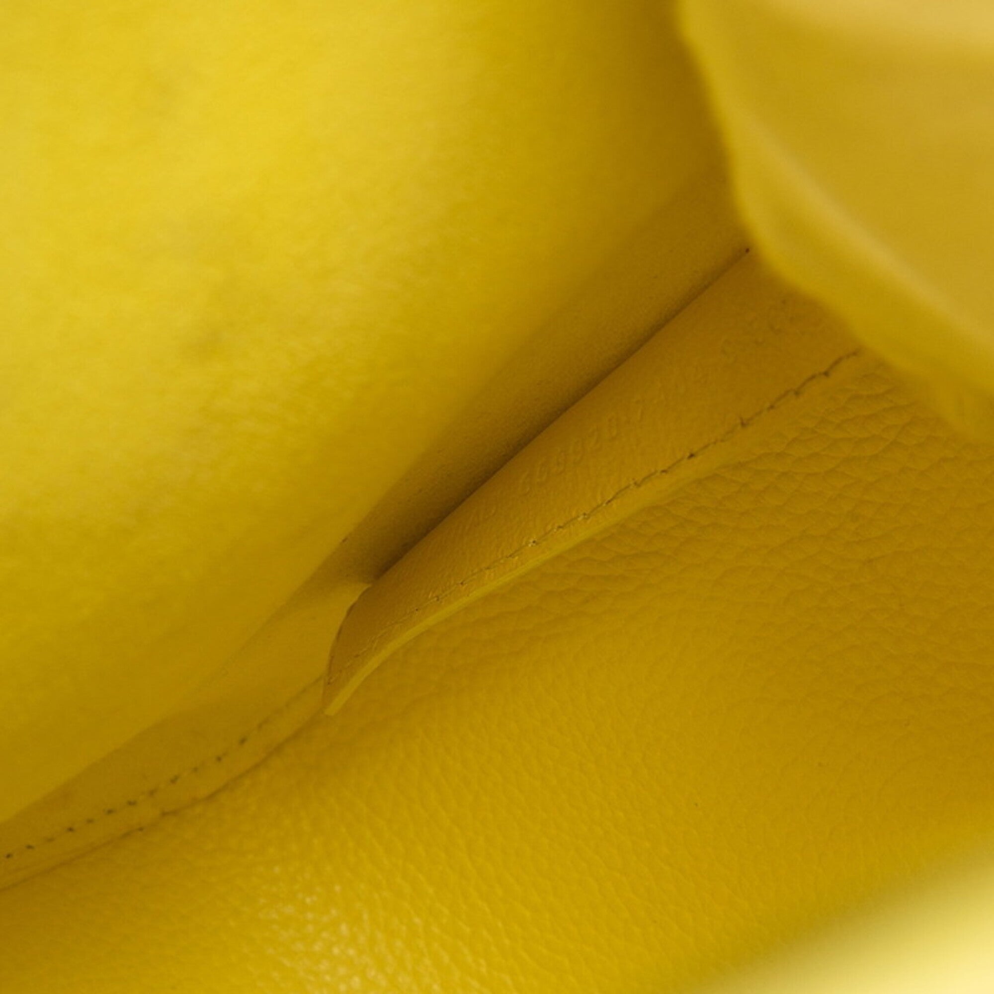 Balenciaga Yellow Leather Pouch Shoulder Bag Tote Bag (Pre-Owned)