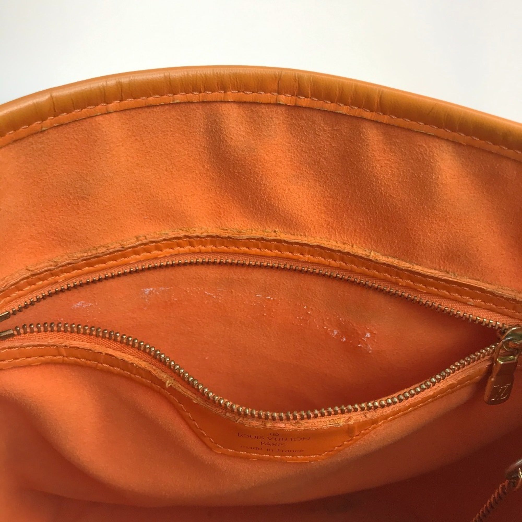Louis Vuitton Epi Orange Epi Leather Handbag Shoulder Bag Tote Bag (Pre-Owned)