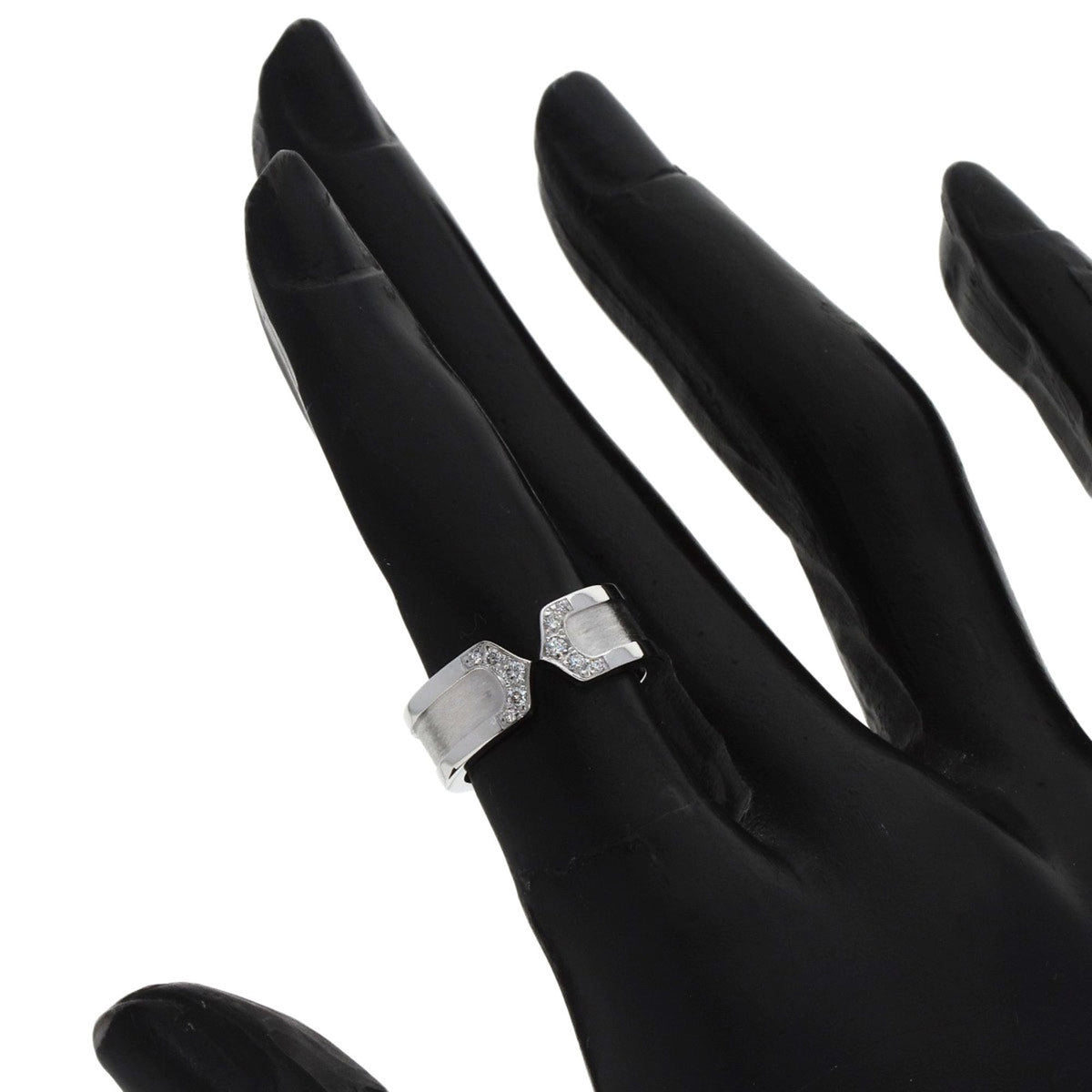 Cartier C2 White White Gold (18K) Band Ring (Pre-Owned)