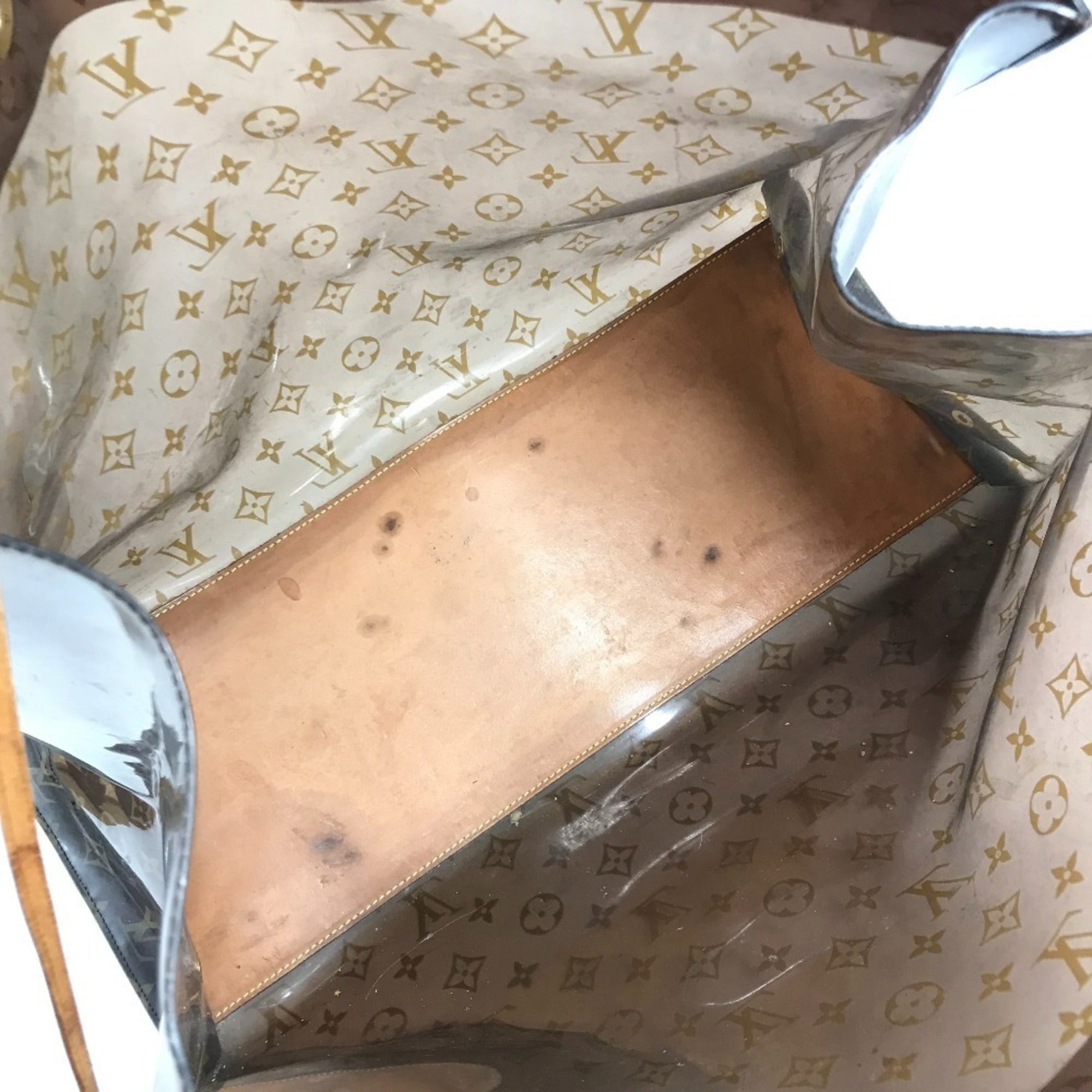 Louis Vuitton Brown Monogram Vinyl Monogram Handbag Pouch Shoulder Bag Tote Bag (Pre-Owned)