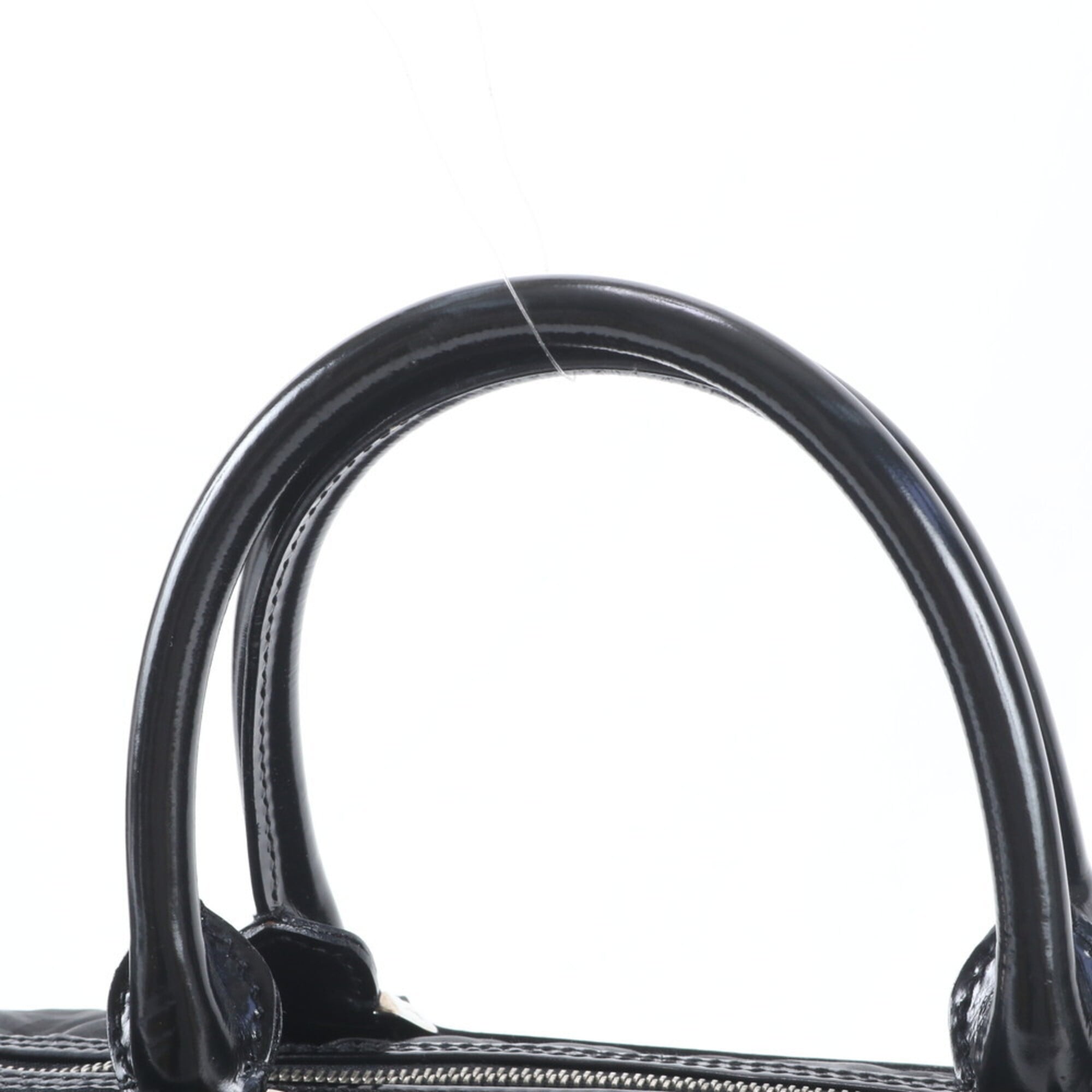 Salvatore Ferragamo Black Leather Nylon Handbag (Pre-Owned)