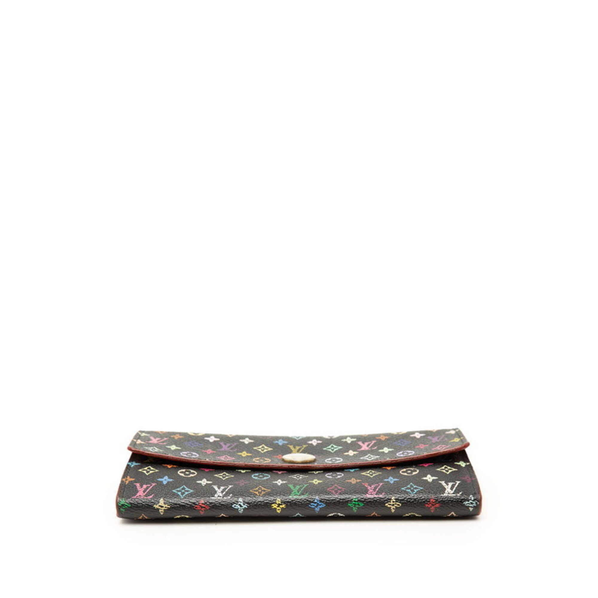 Louis Vuitton Monogram Multi-Color Noir Pvc Leather Coin Purse/Coin Case (Pre-Owned)