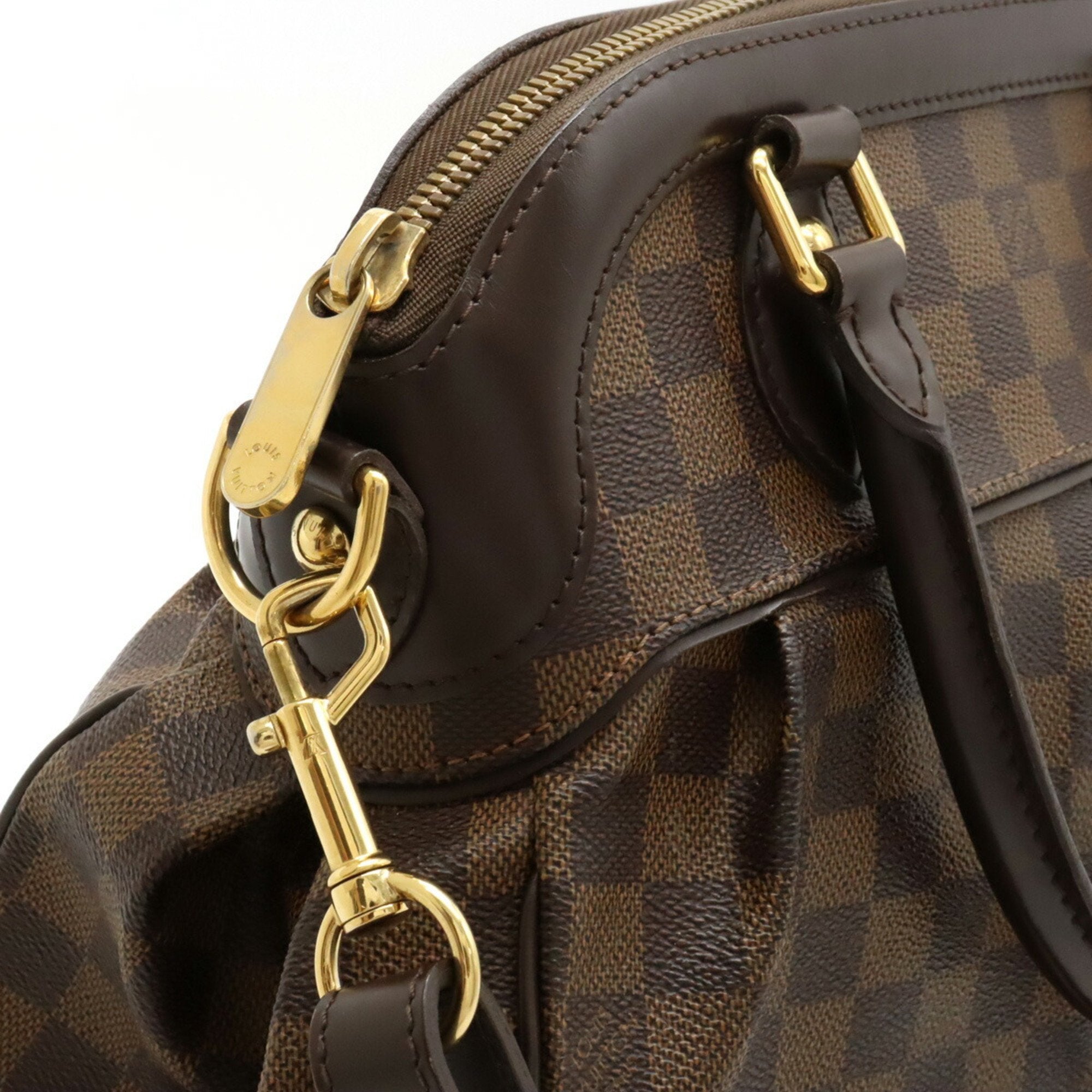 Louis Vuitton Damier Canvas Pvc Handbag Shoulder Bag (Pre-Owned)