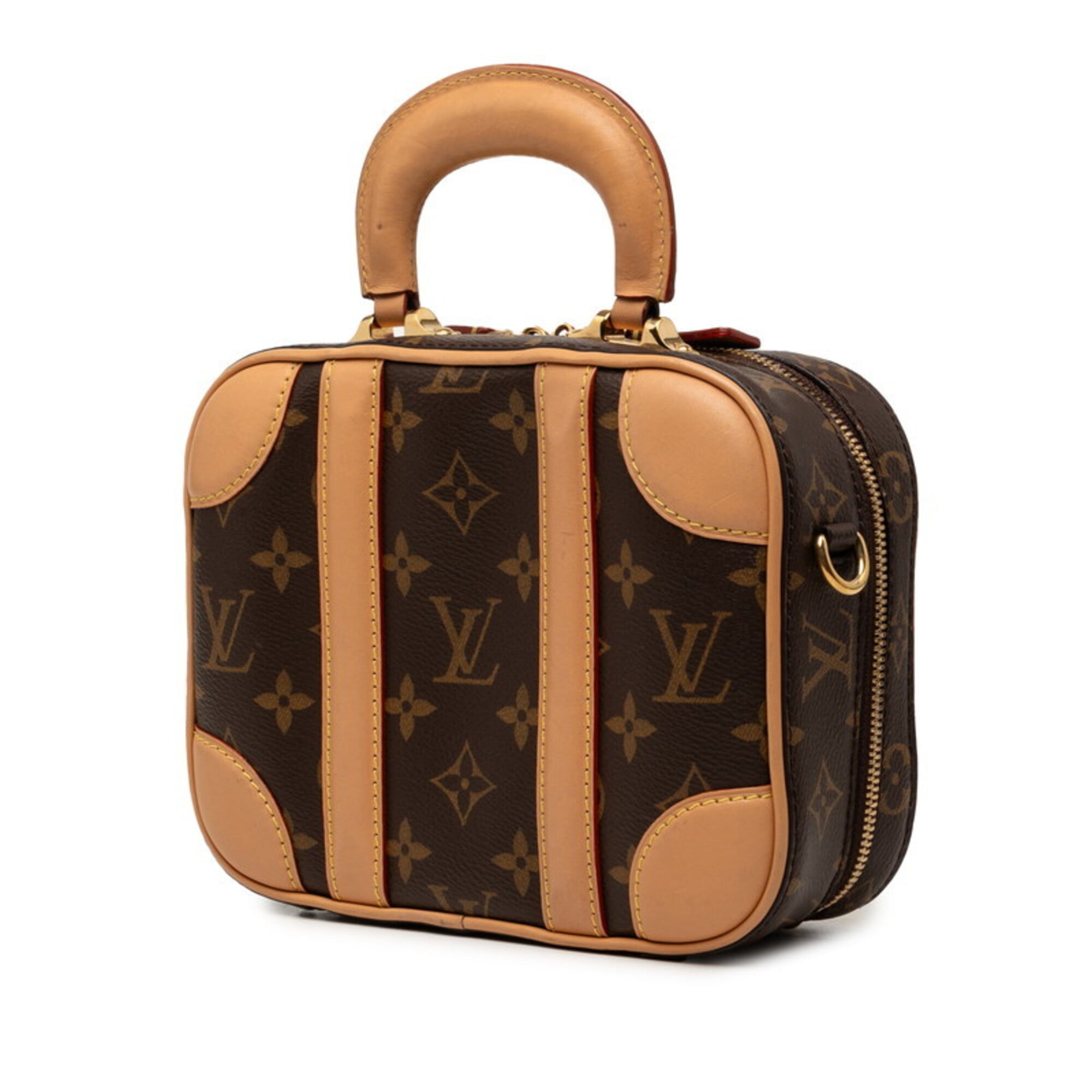Louis Vuitton Monogram Brown Pvc Leather Handbag Shoulder Bag (Pre-Owned)