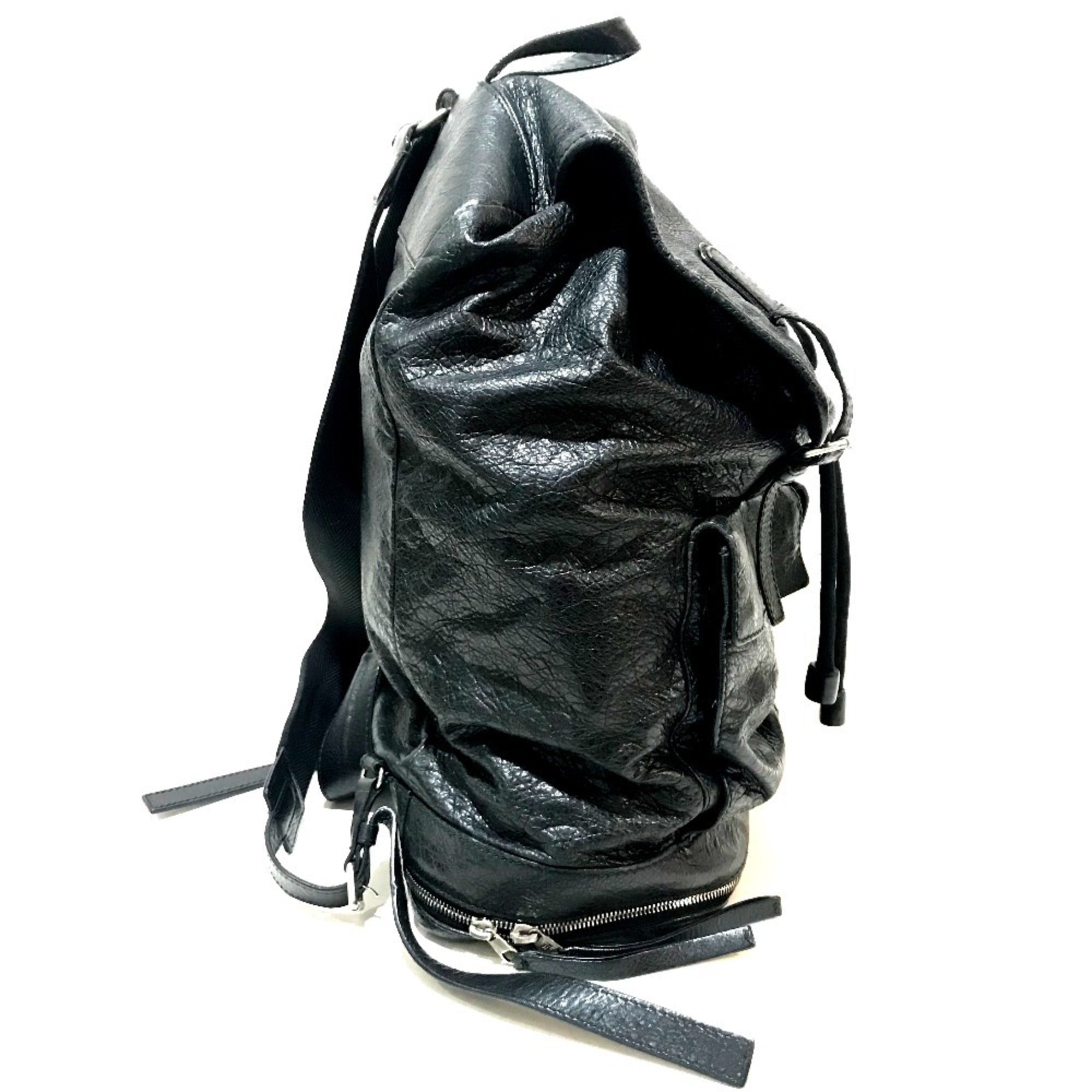 Balenciaga Black Leather Backpack (Pre-Owned)