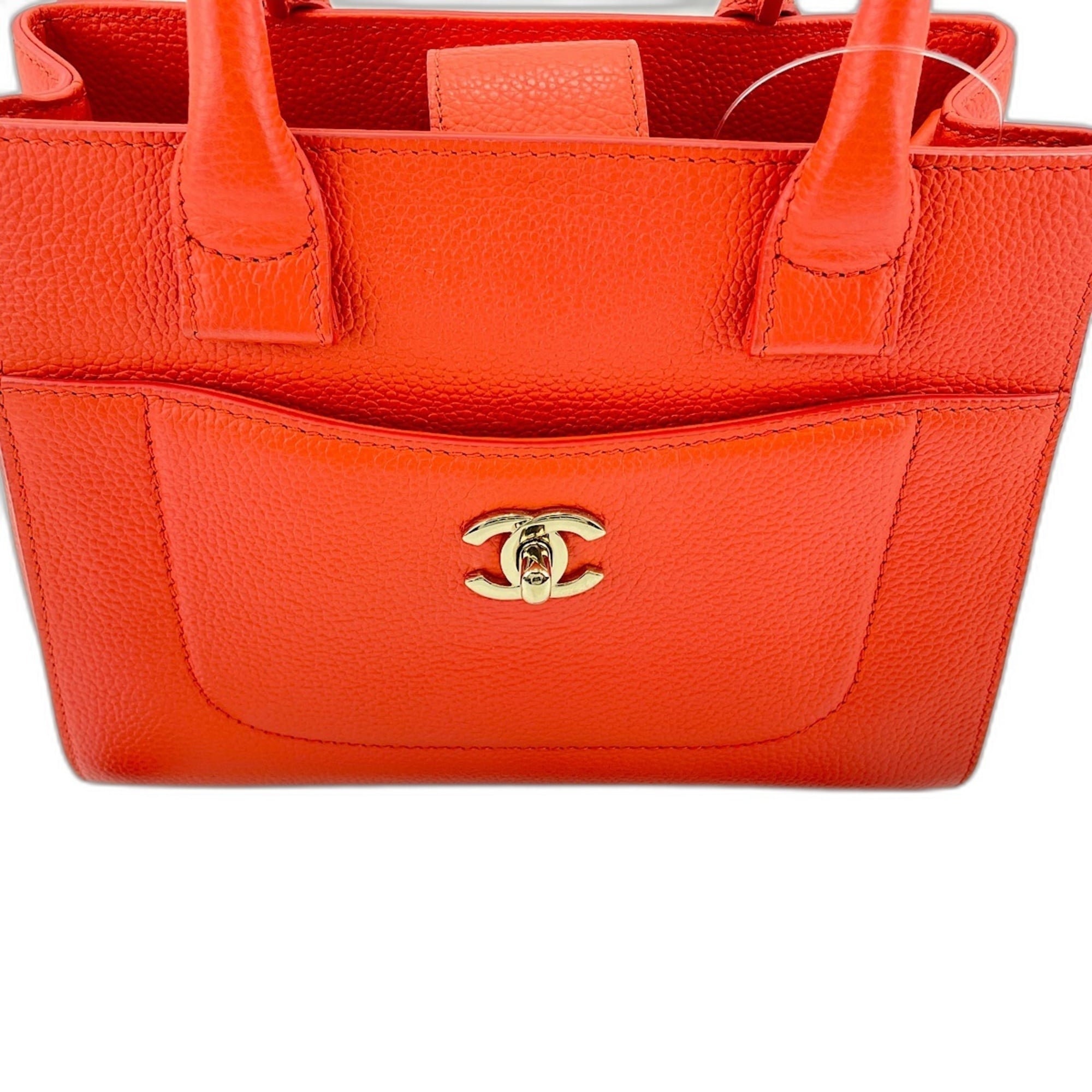 Chanel Orange Handbag (Pre-Owned)