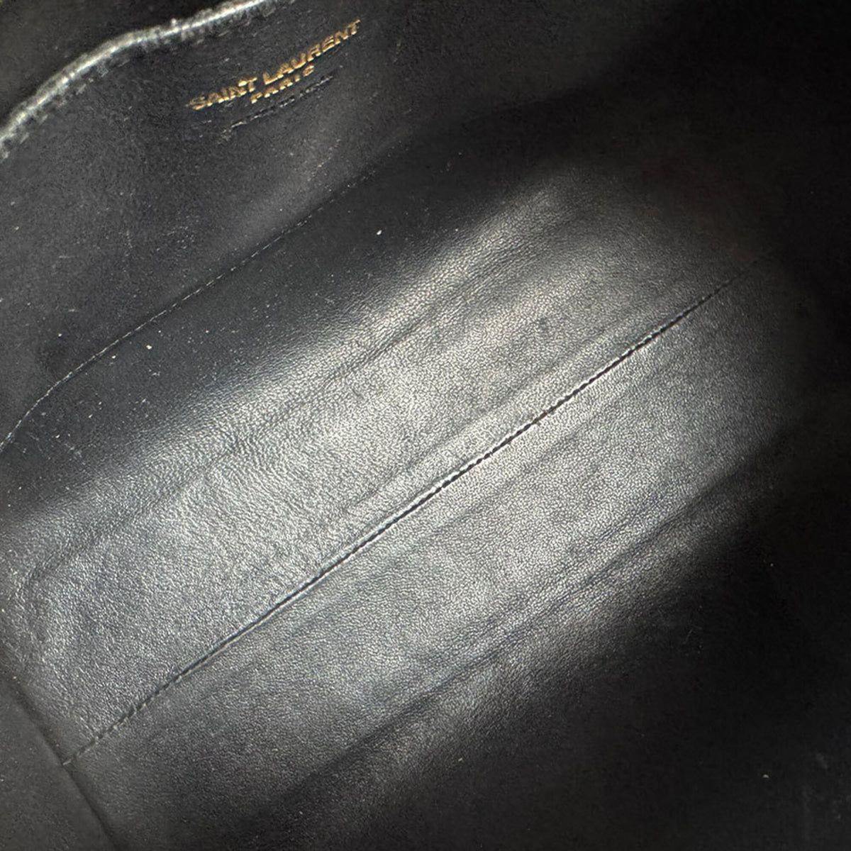 Saint Laurent Black Leather Handbag Shoulder Bag (Pre-Owned)