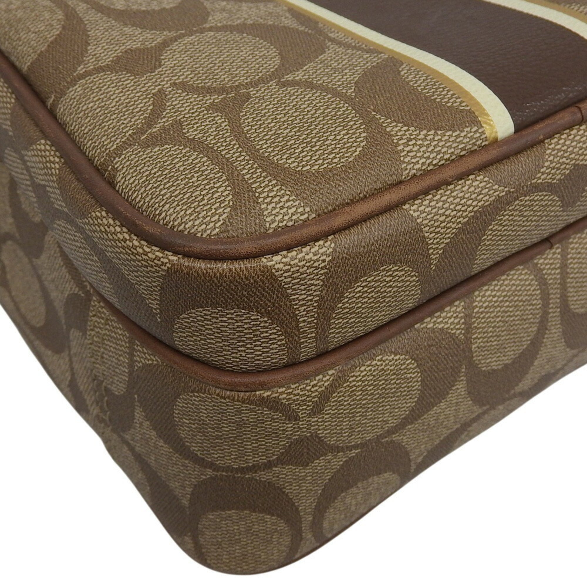 Coach Brown Pvc Shoulder Bag (Pre-Owned)