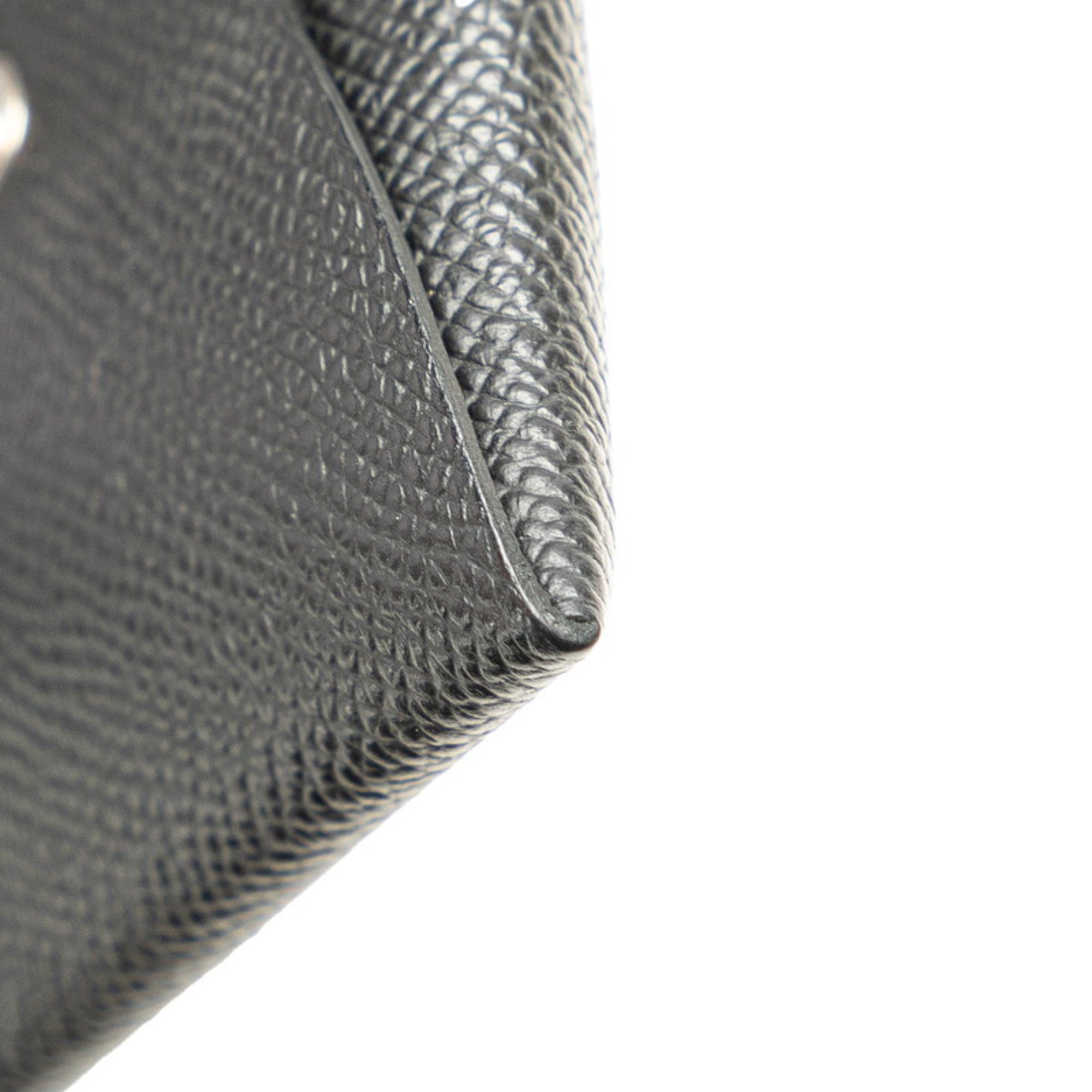Hermes Bastia Black Epsom Leather Coin Purse/Coin Case (Pre-Owned)