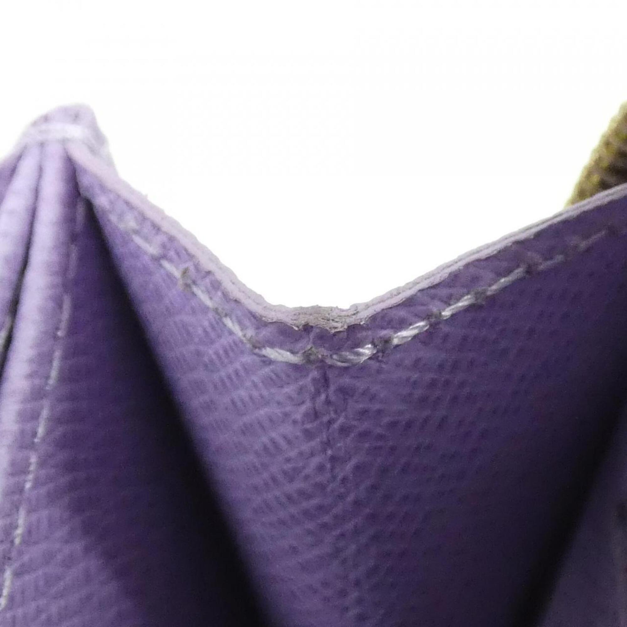 Louis Vuitton Black Violet Coated Canvas Coin Purse/Coin Case (Pre-Owned)