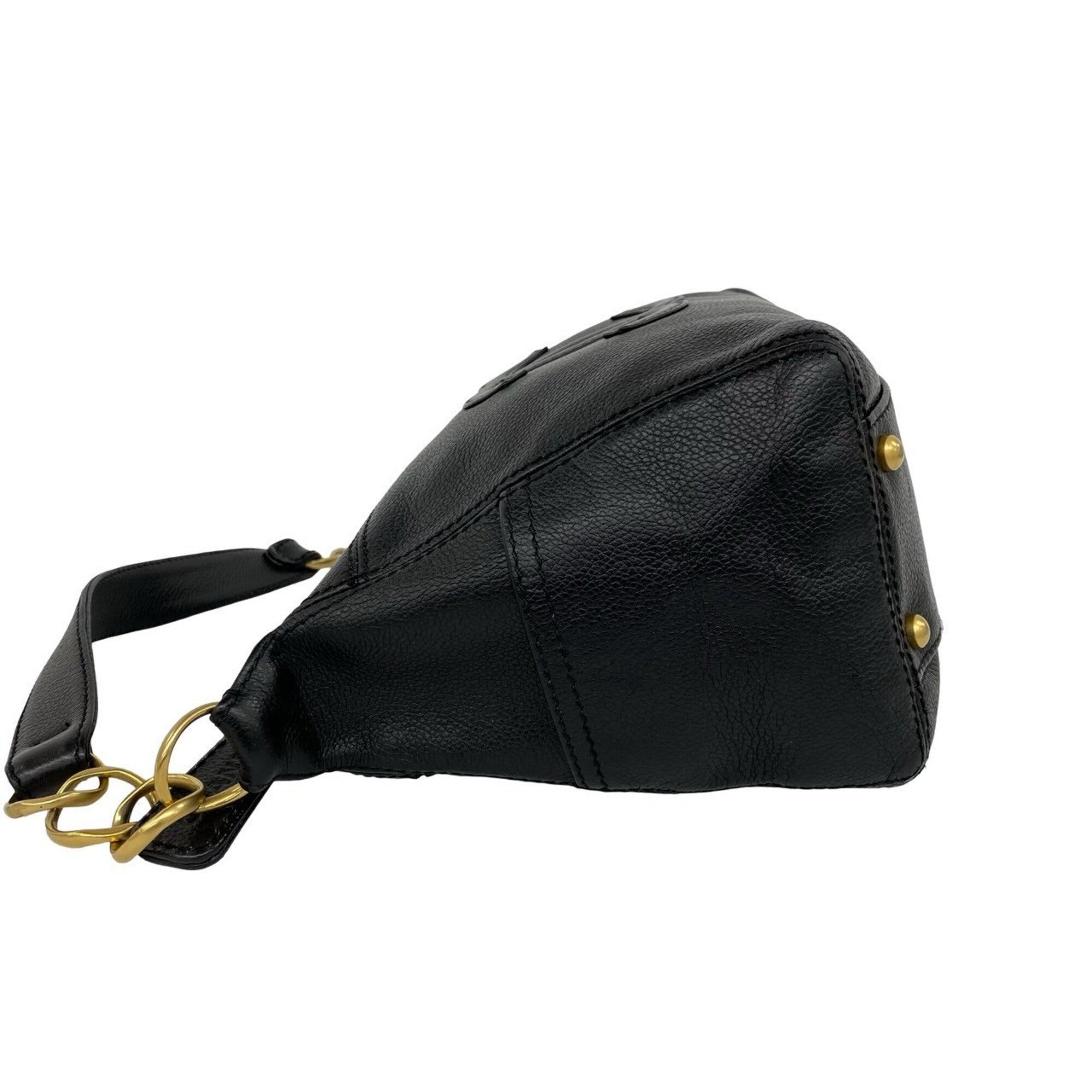 Chanel Black Leather Shoulder Bag Tote Bag (Pre-Owned)