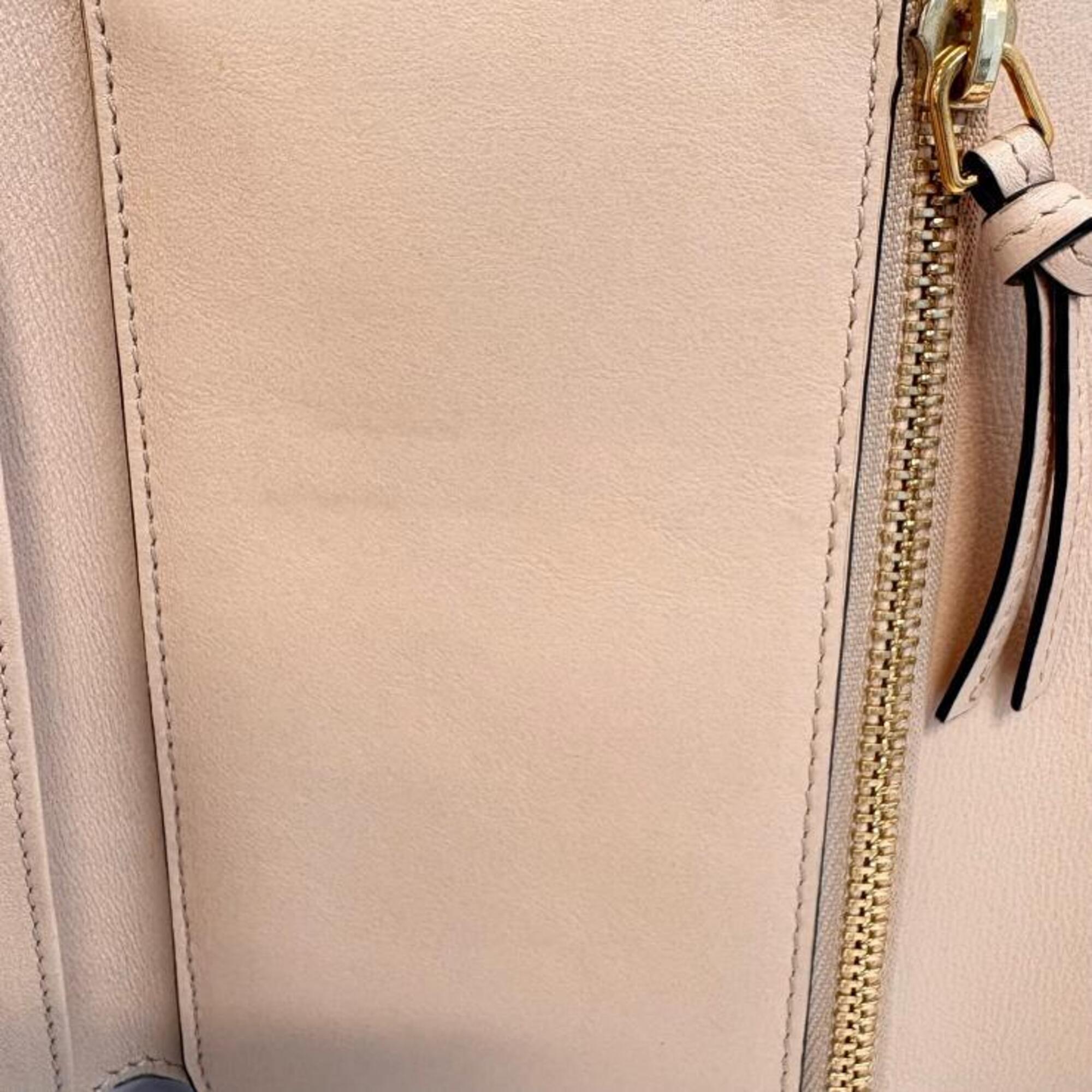 Chloé Beige Pink Wallet (Tri-Fold) (Pre-Owned)