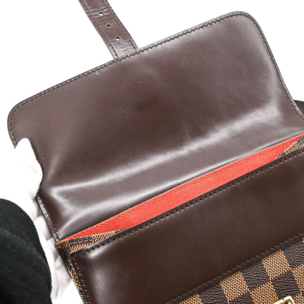 Louis Vuitton Brown Damier Canvas Damier Graphite Leather Backpack (Pre-Owned)