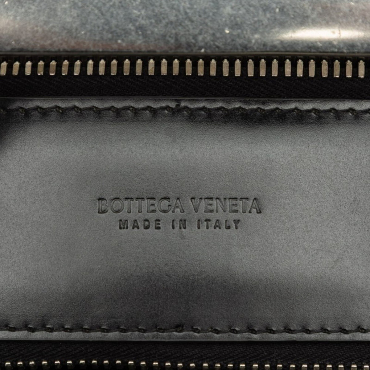 Bottega Veneta Intrecciato Black Leather Briefcase (Pre-Owned)