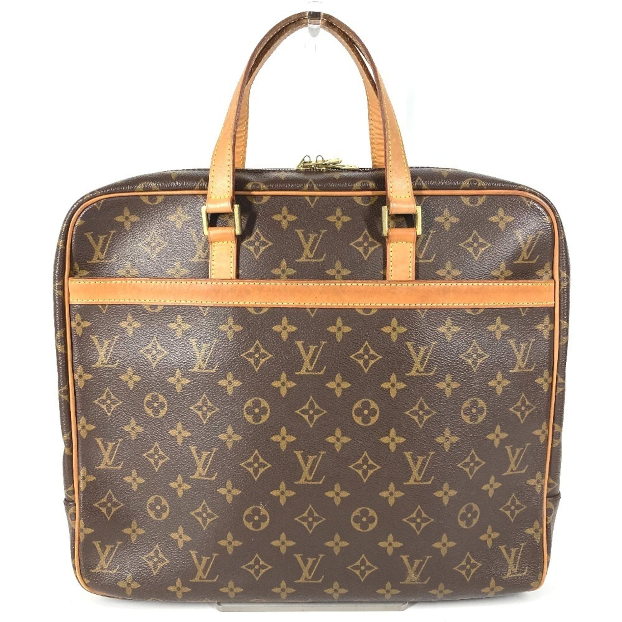 Louis Vuitton Brown Monogram Canvas Handbag Tote Bag (Pre-Owned)