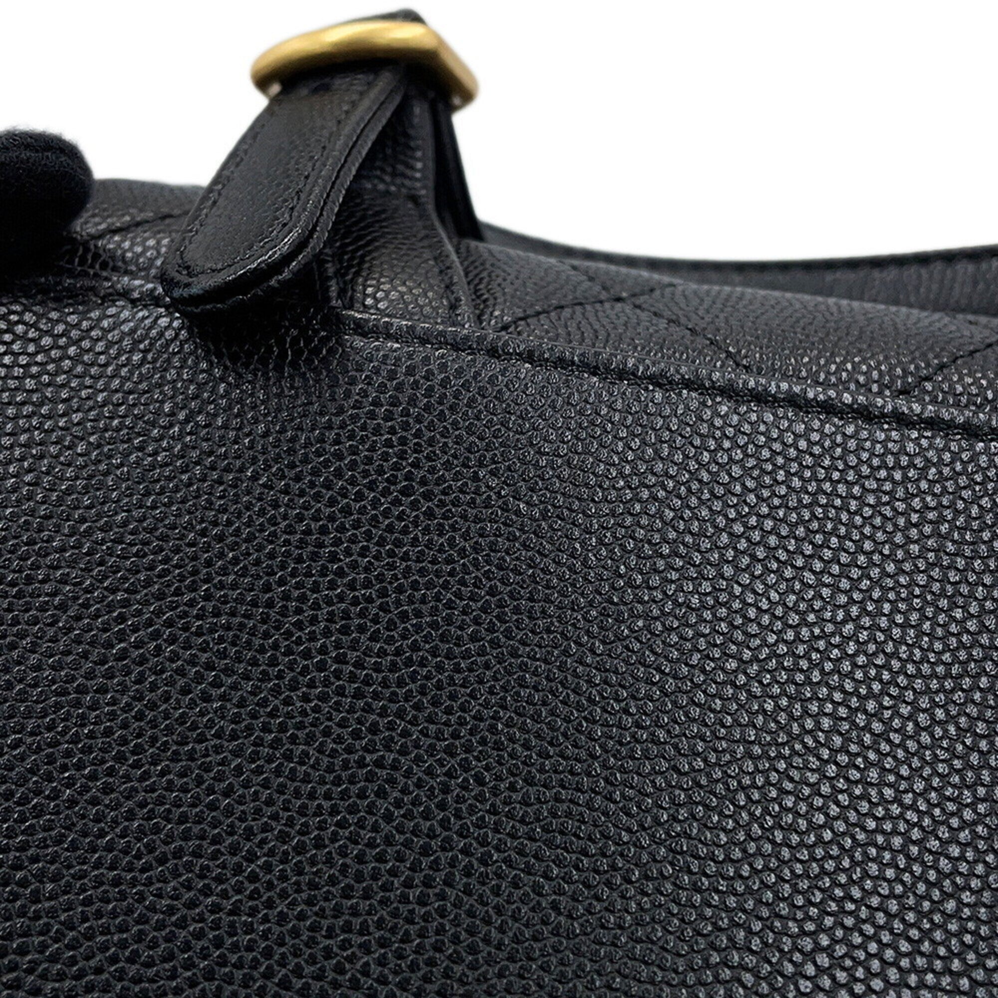 Chanel Matelasse Black Grained Calfskin Backpack (Pre-Owned)