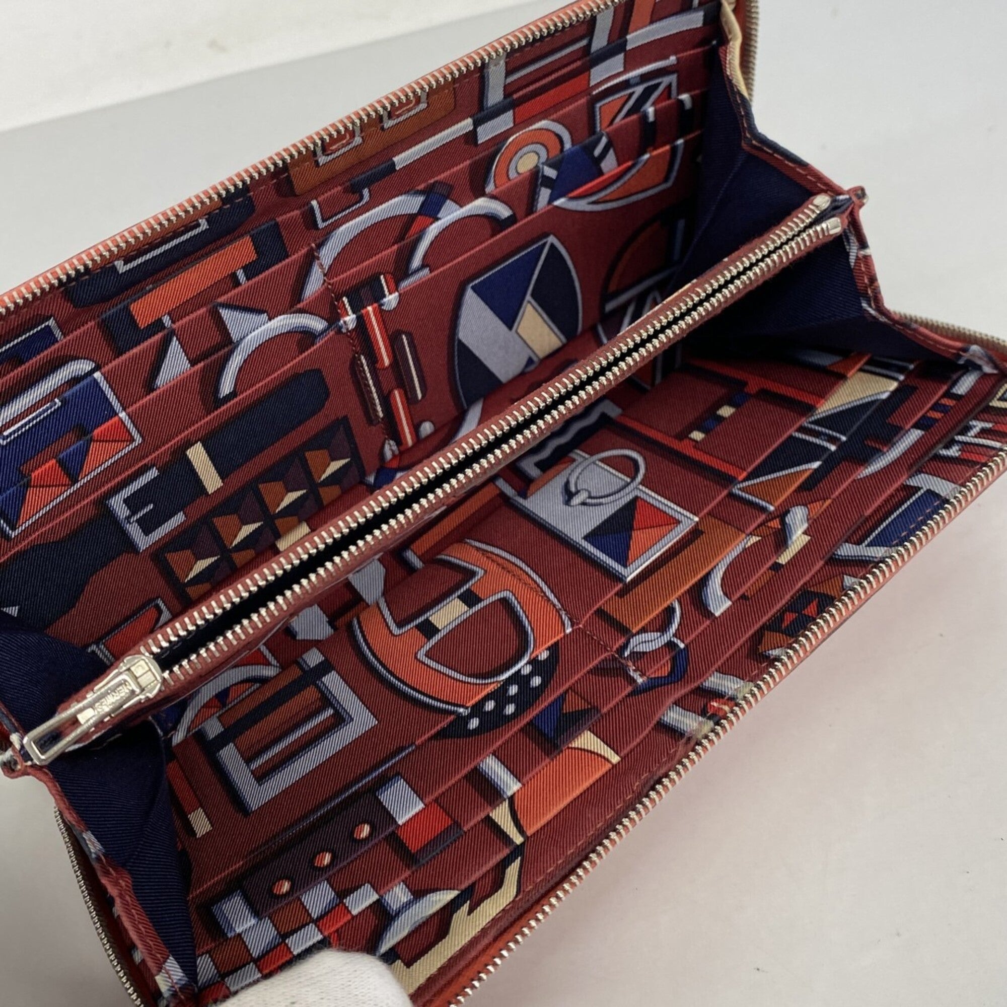 Hermes Rose Jaipur Epsom Leather Long Wallet (Bi-Fold) (Pre-Owned)